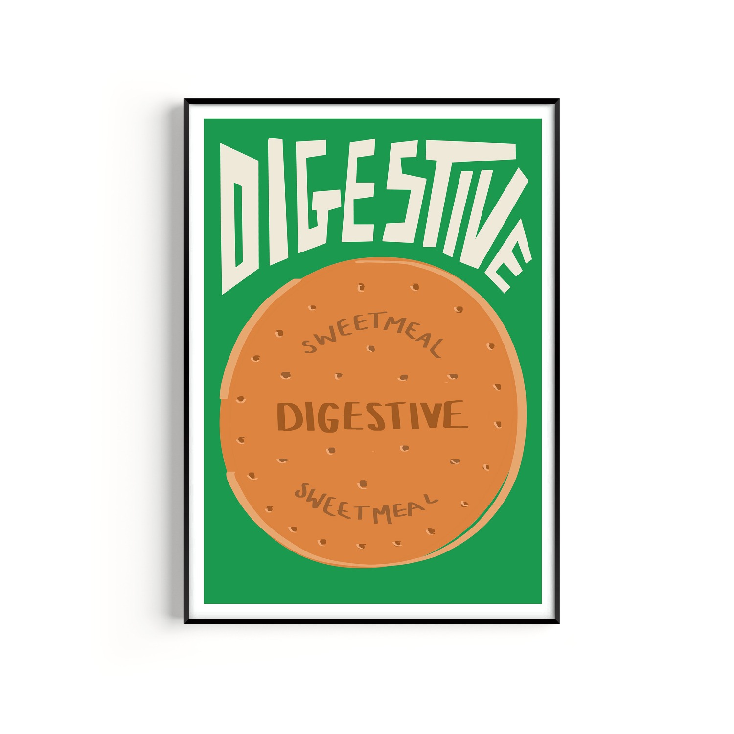 Green Digestive Art Print - A3 Natalie Cass Art