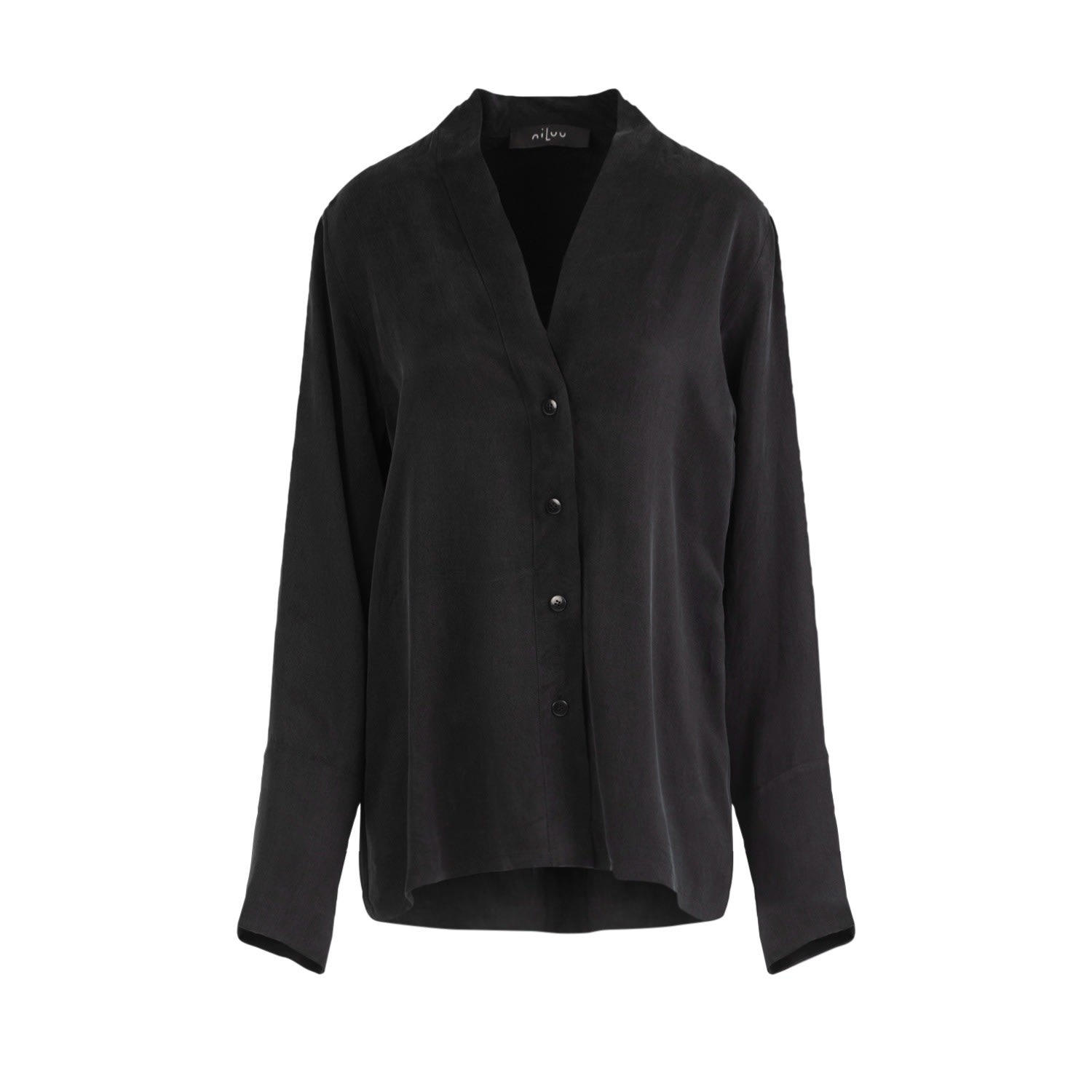 Niluu Women's Black Unisex Noir Harper Shirt In Black