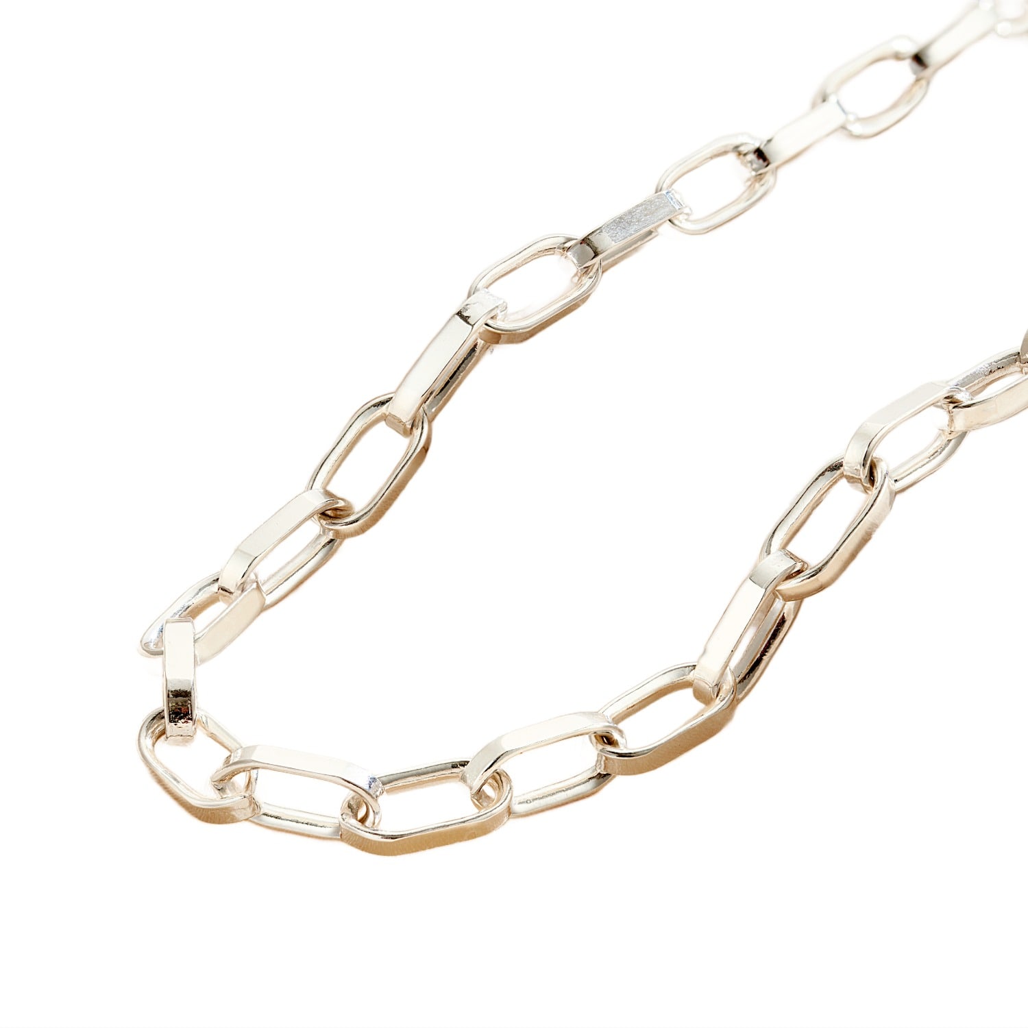 Posh Totty Designs Women's Chunky Silver Chain Link Necklace
