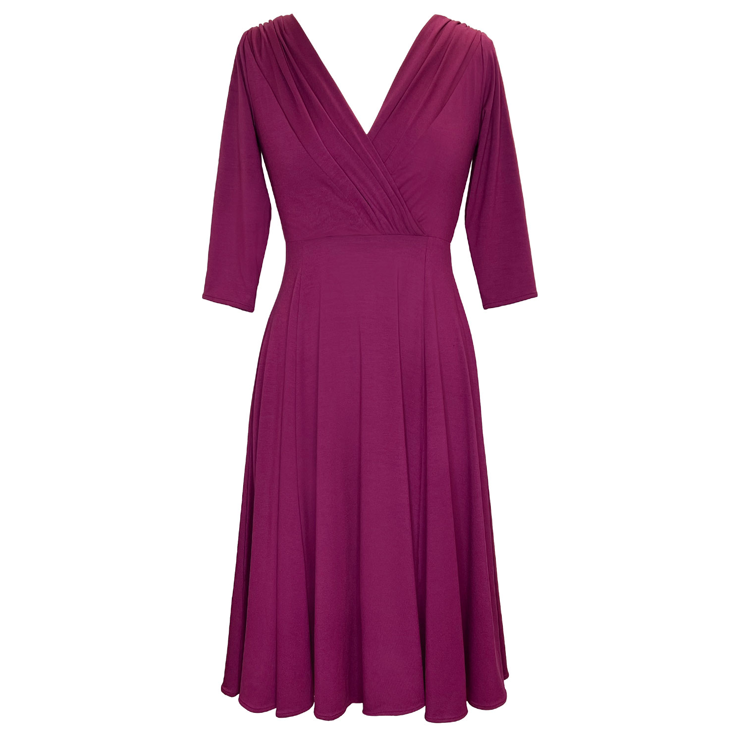 Women’s Pink / Purple Annie Dress In Plum Wine 3Xl/4Xl Alie Street London