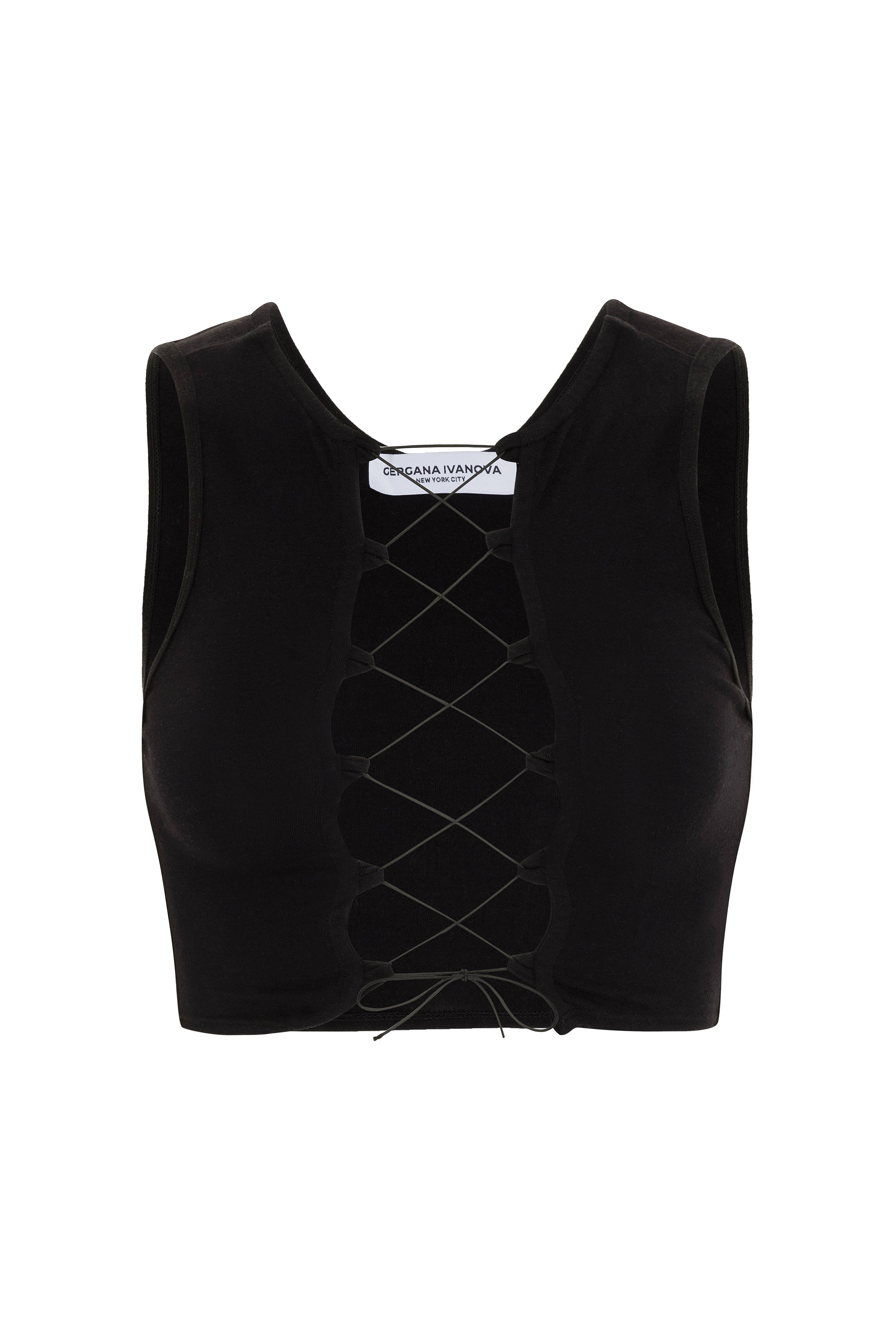 Women’s Black Emma Top Large Gergana Ivanova