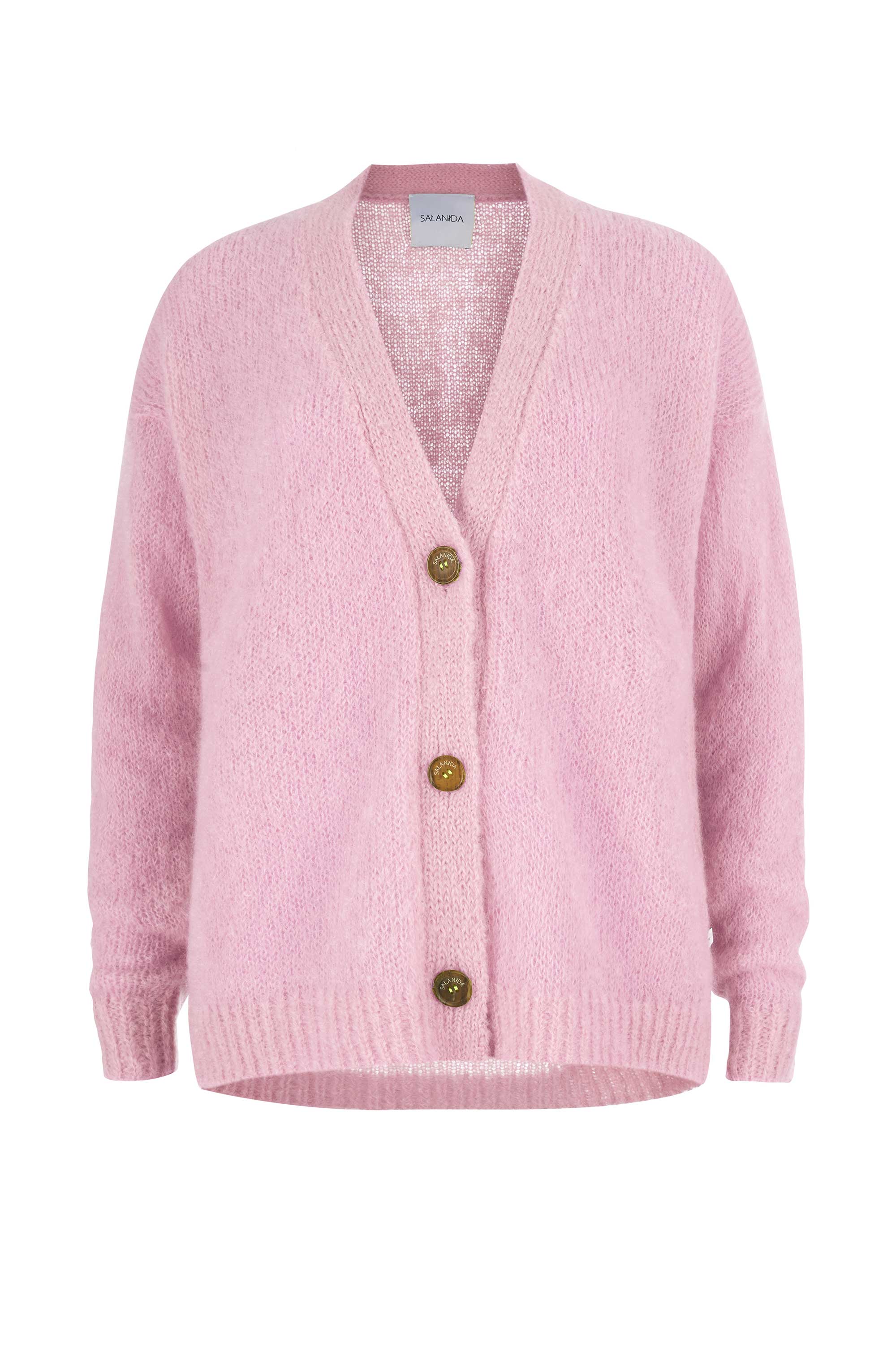 Salanida Women's Melody Mohair Cardigan Pink