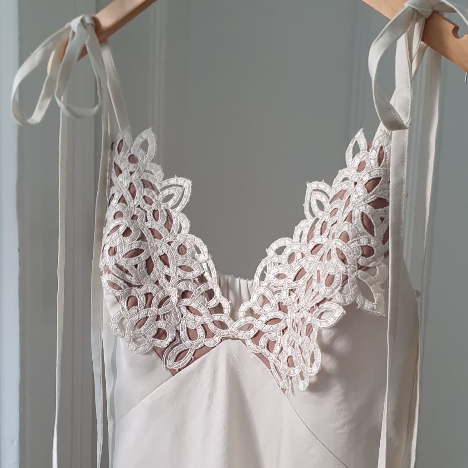 knee length dresses for ladies 1940s White Lace Slip Dress