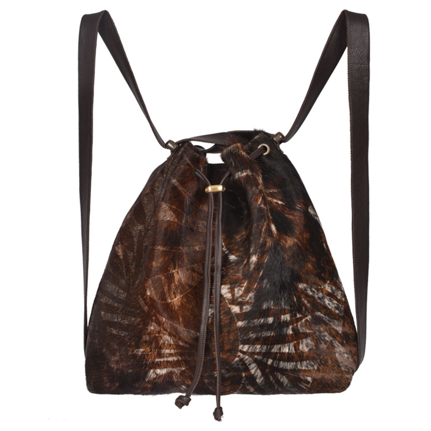Owen Barry Women's Cowhide Leather Rucksack / Shoulder Bag Tropical Brown - Mathilde In Brown