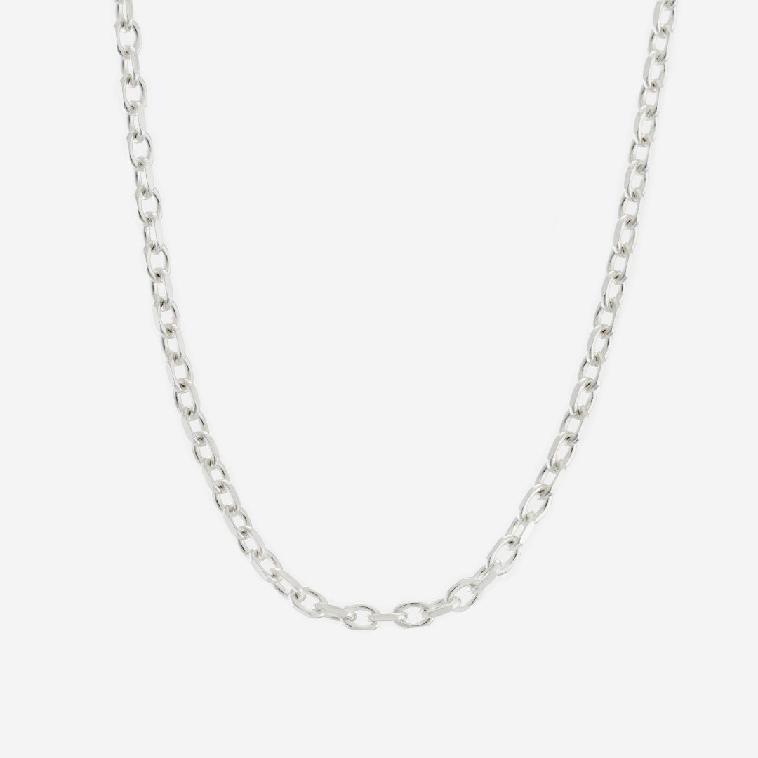 7879 Women's Silver Trace Chain Necklace