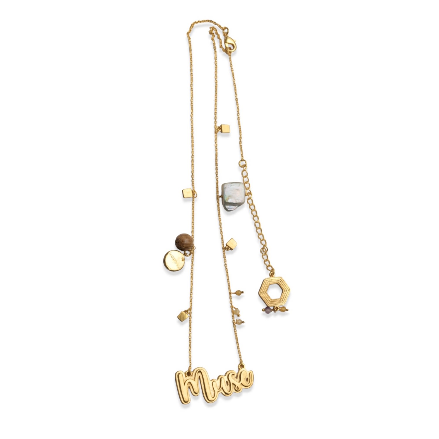 Women’s Gold Muse Trait Pendant Necklace Nectar Nectar