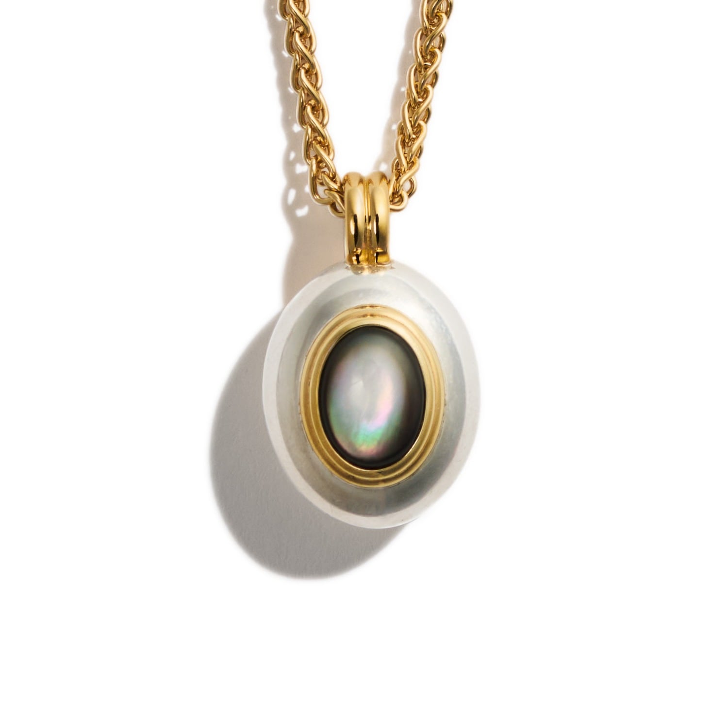 Stone Fruit Women's Silver / Gold Core Necklace In Silver/gold
