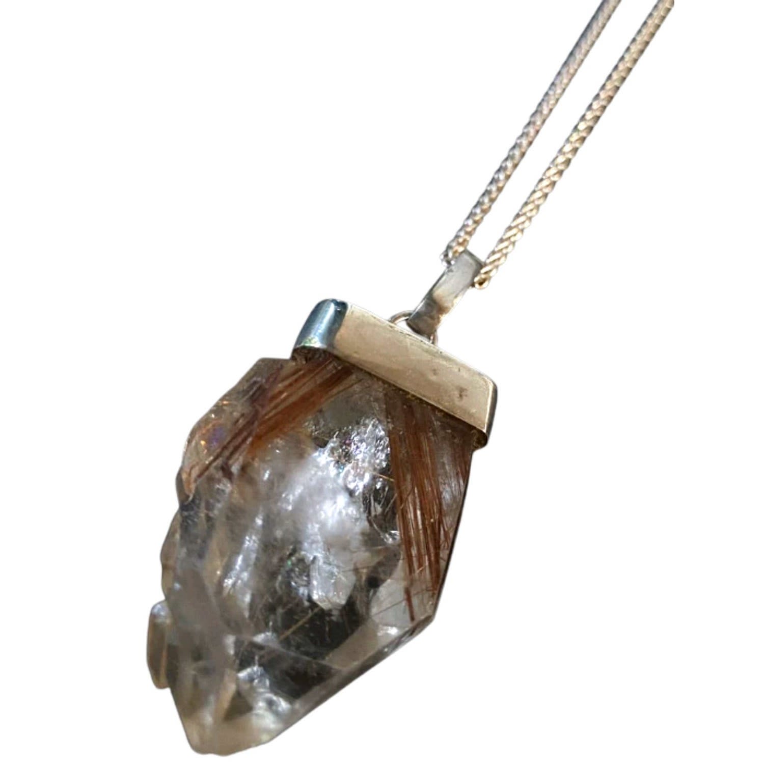 Women’s Neutrals Rutilated Quartz Necklace 33 Lemuria Store