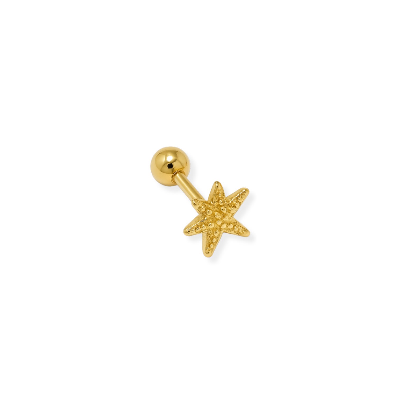 Martina Rozenberg Smira Jewelry Women's The Mono Earring Star Gold