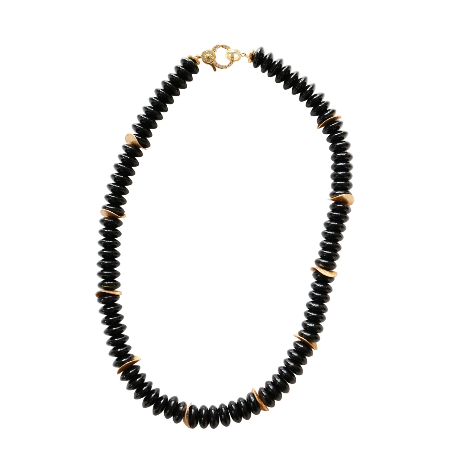 Taylor Reese Women's Gold / Black Black Onyx Beaded Necklace In Multi