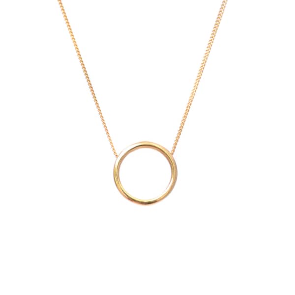 Halo Necklace Gold (16