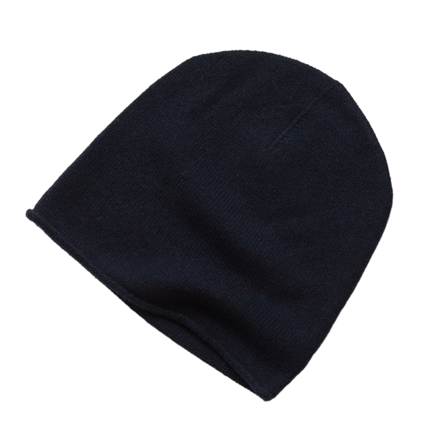 Cove Women's Blue Cashmere Navy Beanie Hat In Blue