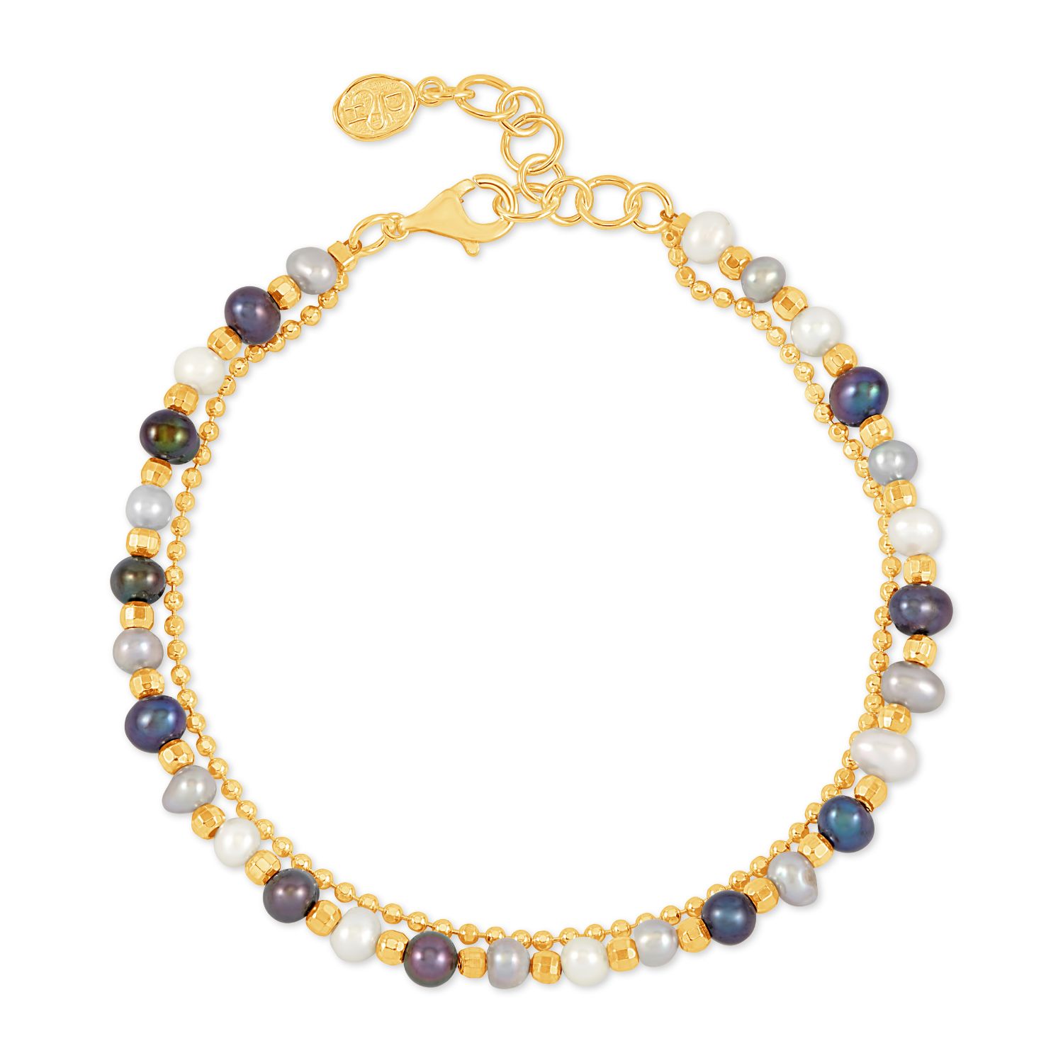 Dower & Hall Women's Mixed Freshwater Timeless Pearl Bracelet In Gold Vermeil In Gold