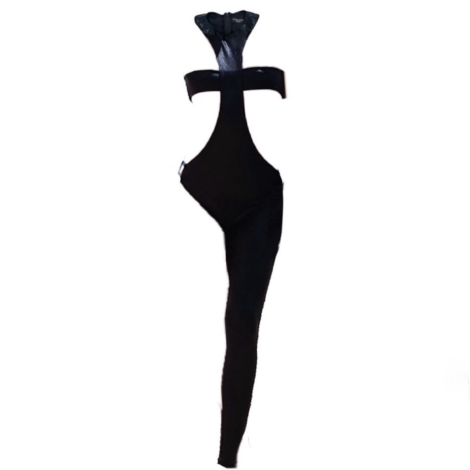 Harmonia Ny Women's Lemuria Asymmetric Black Catsuit By Dani Watanabe In Black