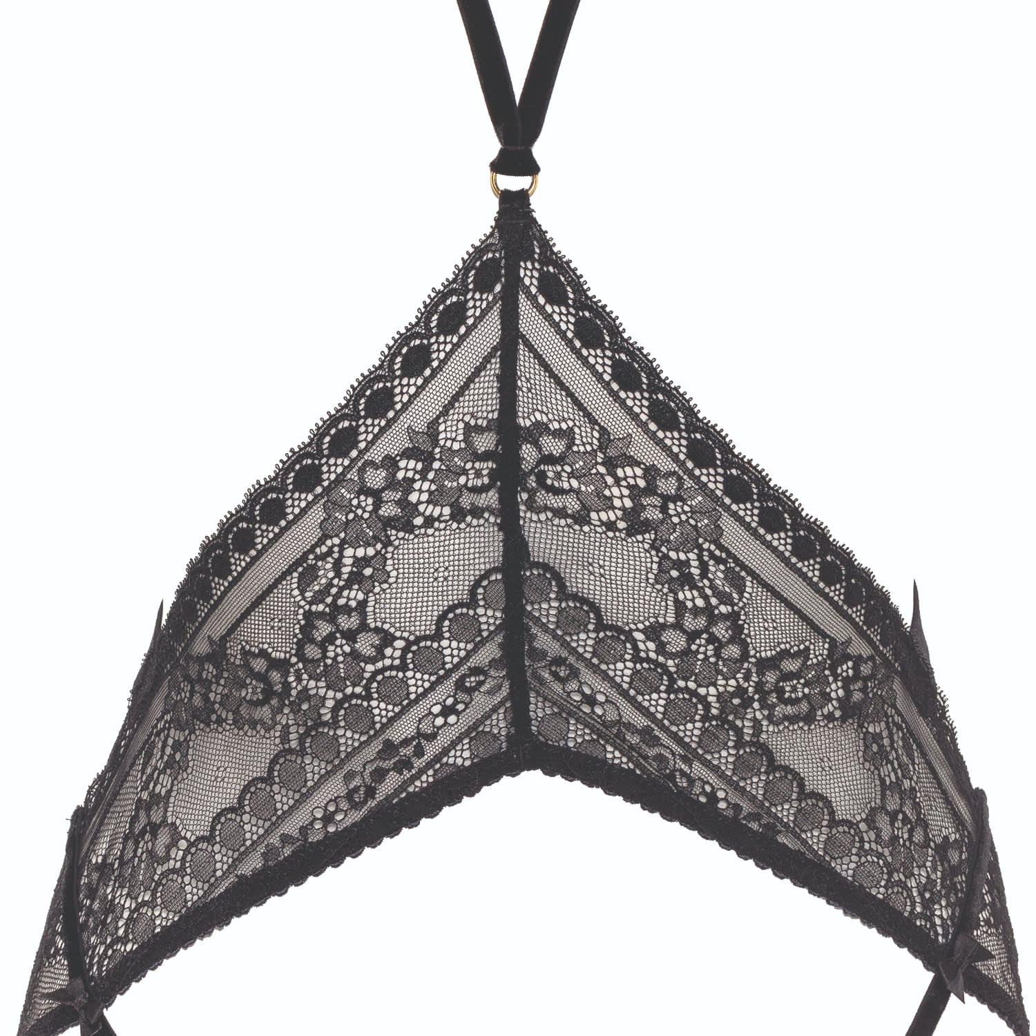Les Jupons De Tess Women's Black Fatale Harness In Black
