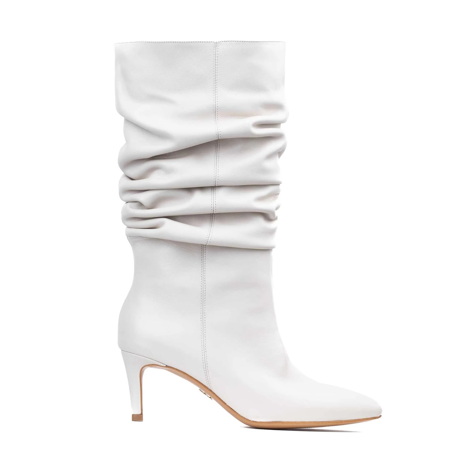 Ginissima Women's Butter White Leather Eva Boots In White