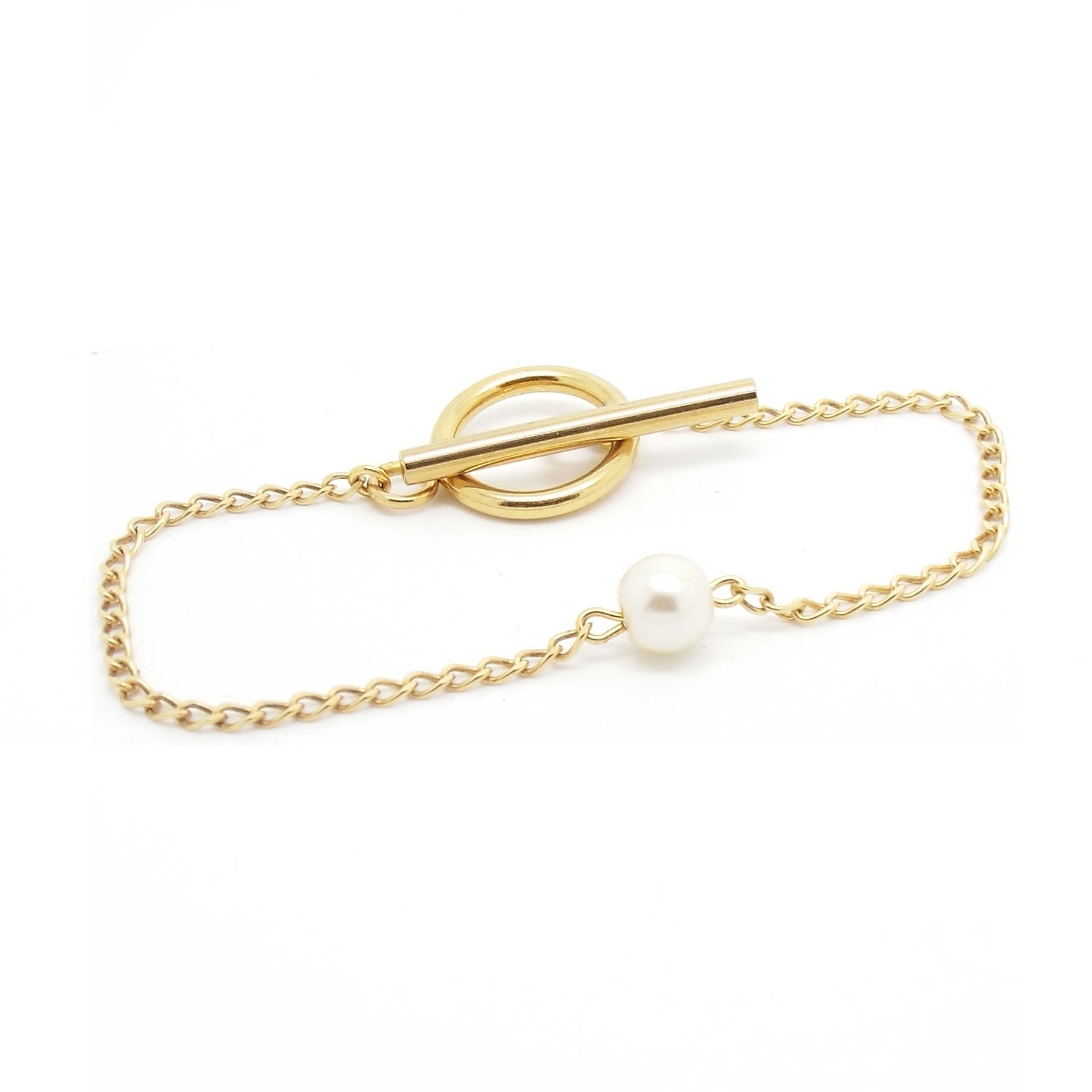 Women’s Gold / White Salome Signature Pearl Bracelet