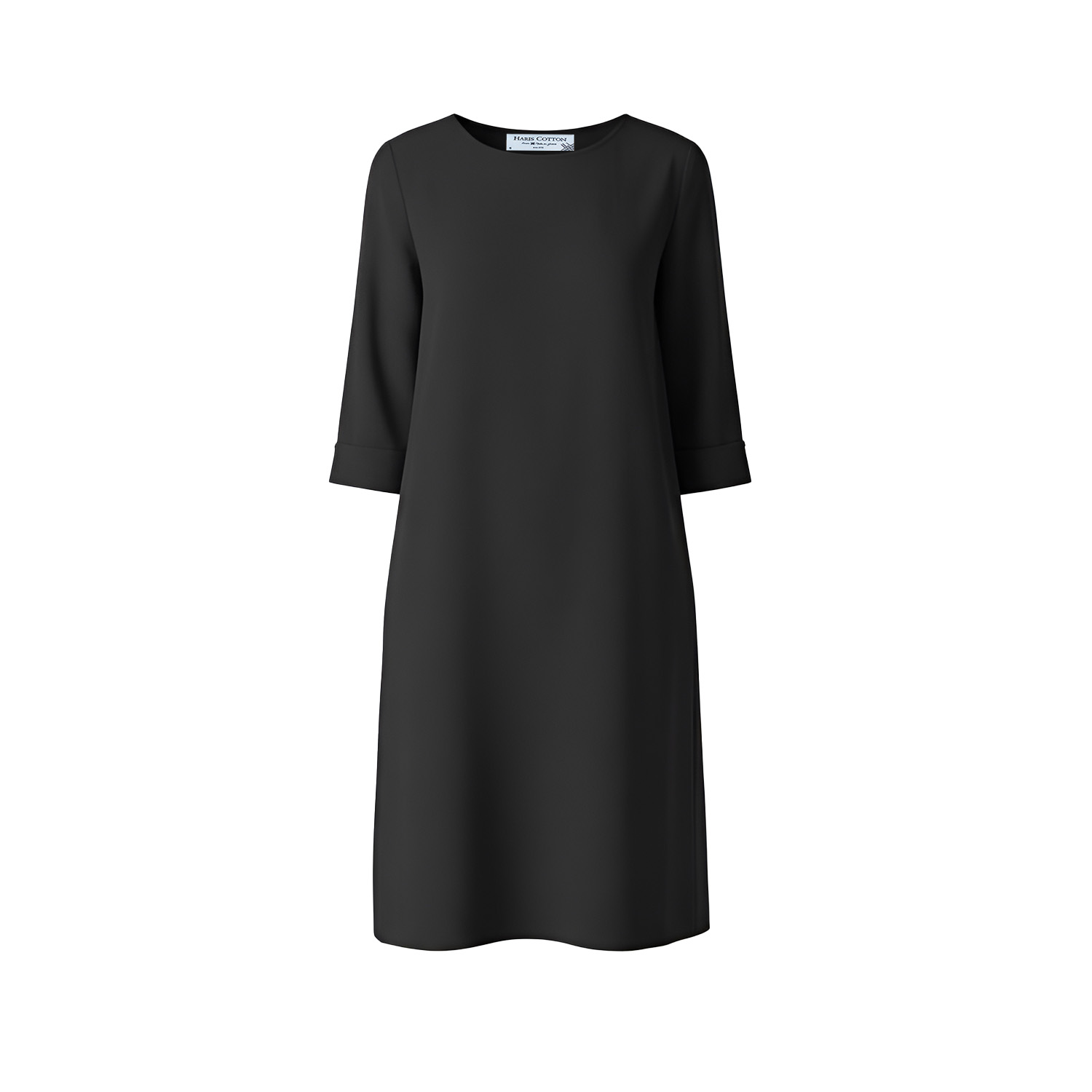 Haris Cotton Women's Ponte Fabric Dress Black