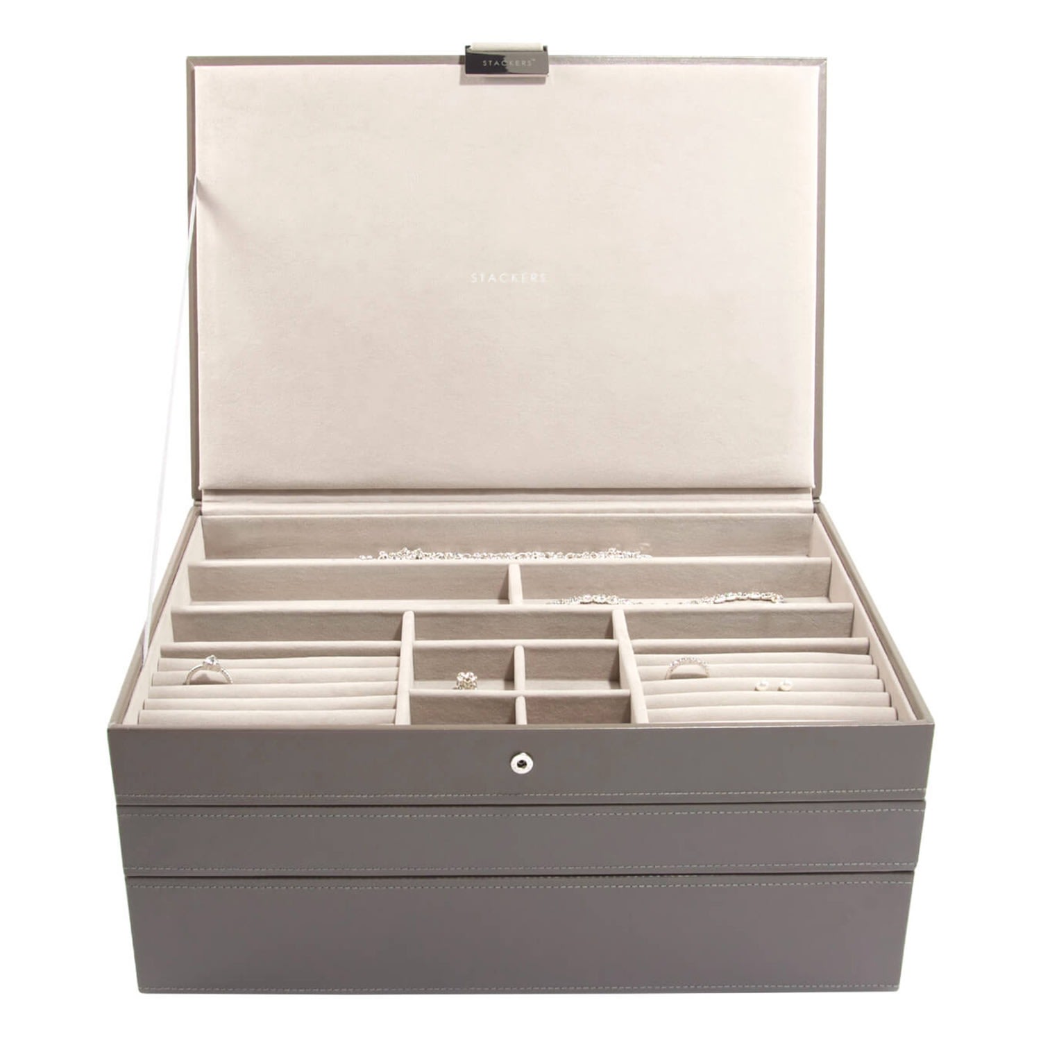 Stackers Women's Brown  Mink Supersize Jewelry Box In Brown