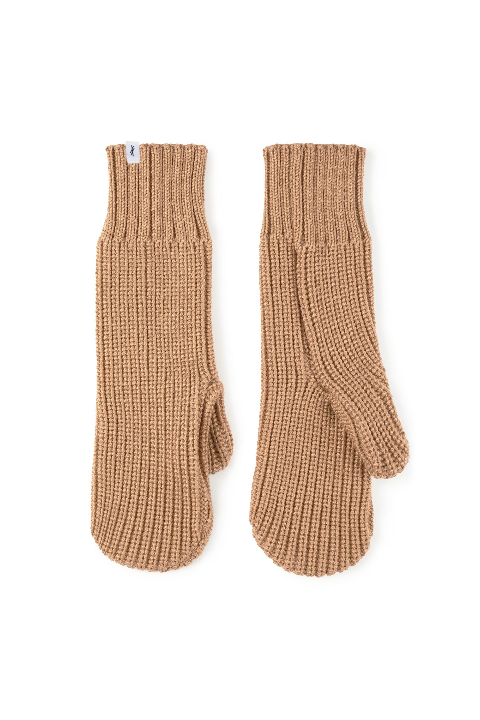 Salanida Women's Neutrals Nonna 100% Merino Mittens Beige In Sand