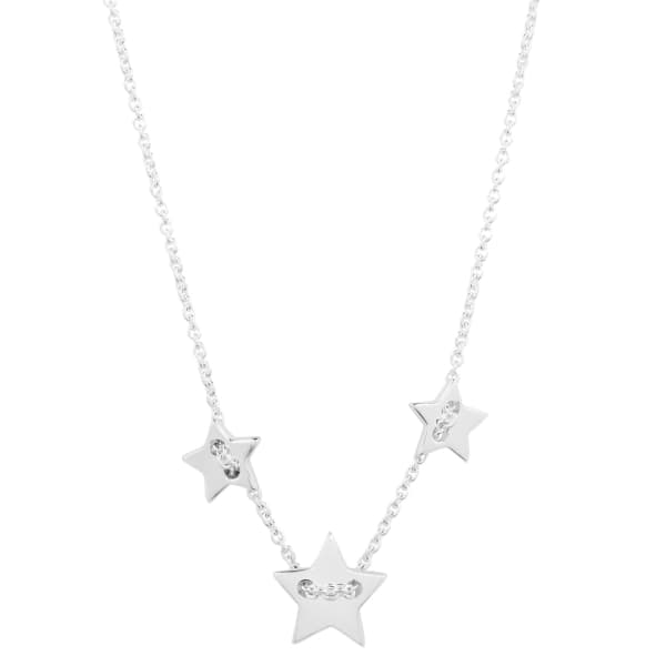 Neola Silver Star Necklace In Star