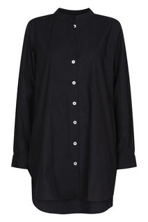 Nologo-chic Women's Malabar Oversized Shirt - Black In Black