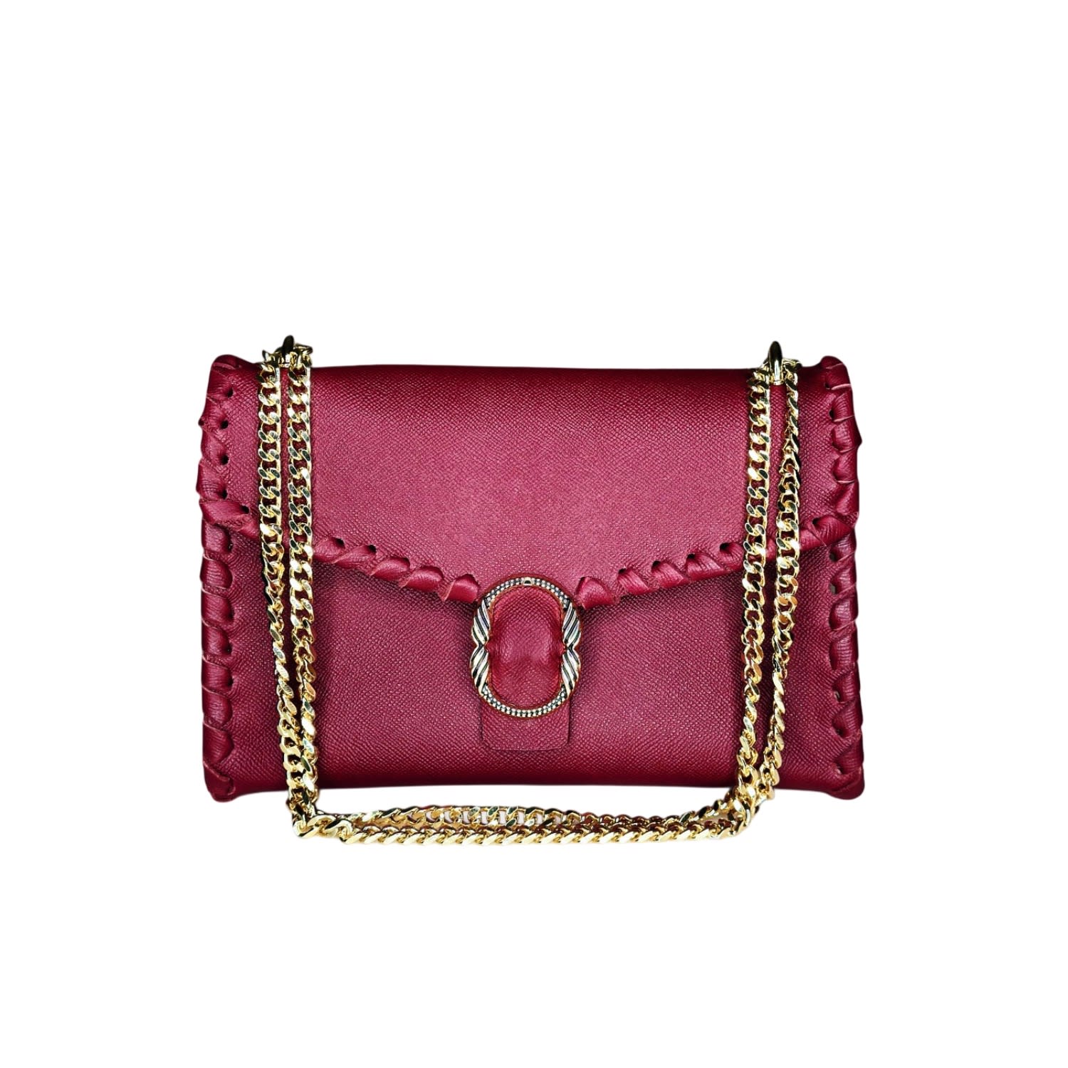 Ruj Heritage Women's Red Shoulder Bag Cherry In Red