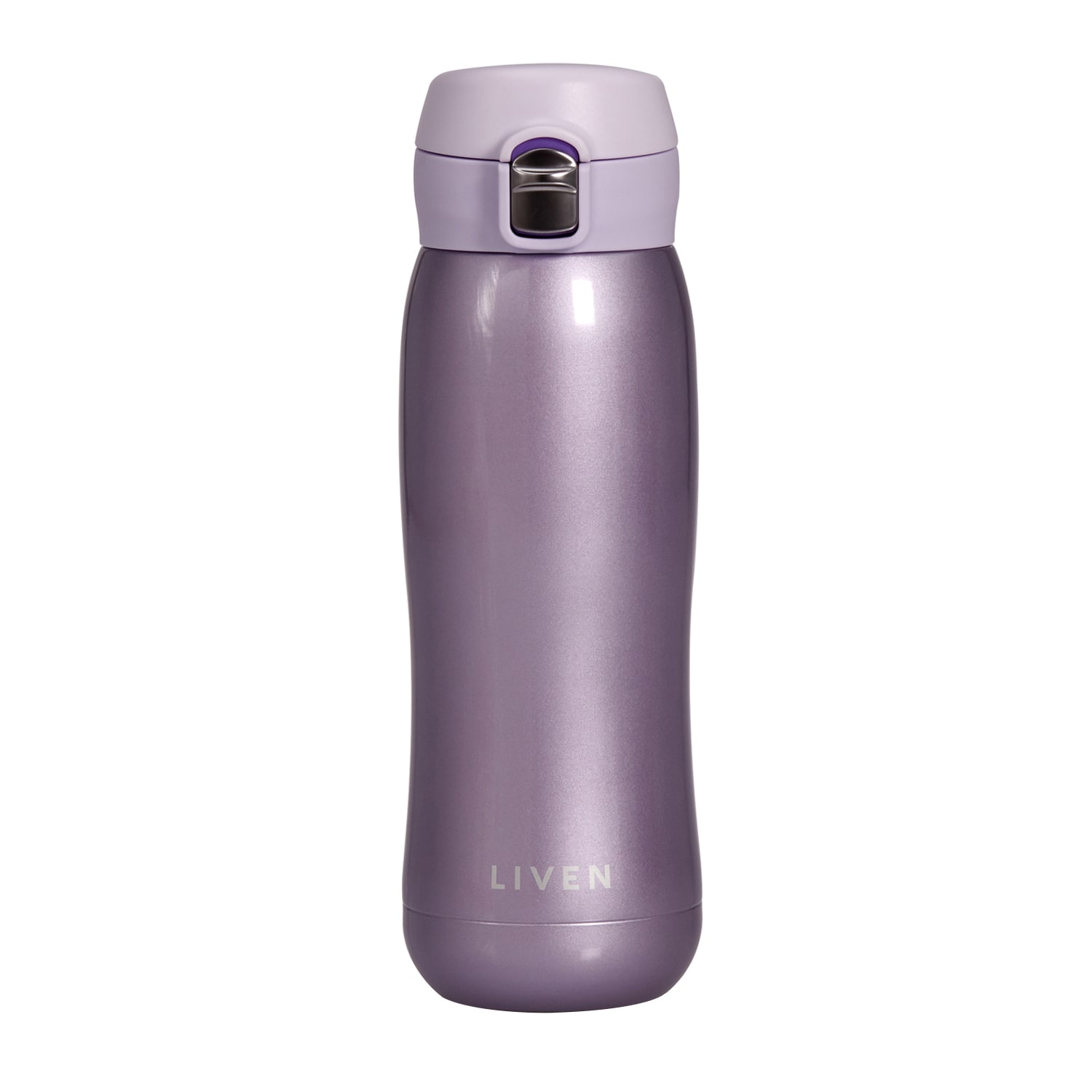 Acera Pink / Purple Liven Glow™ Ceramic-coated Insulated Stainless Steel Water Bottle - Purple