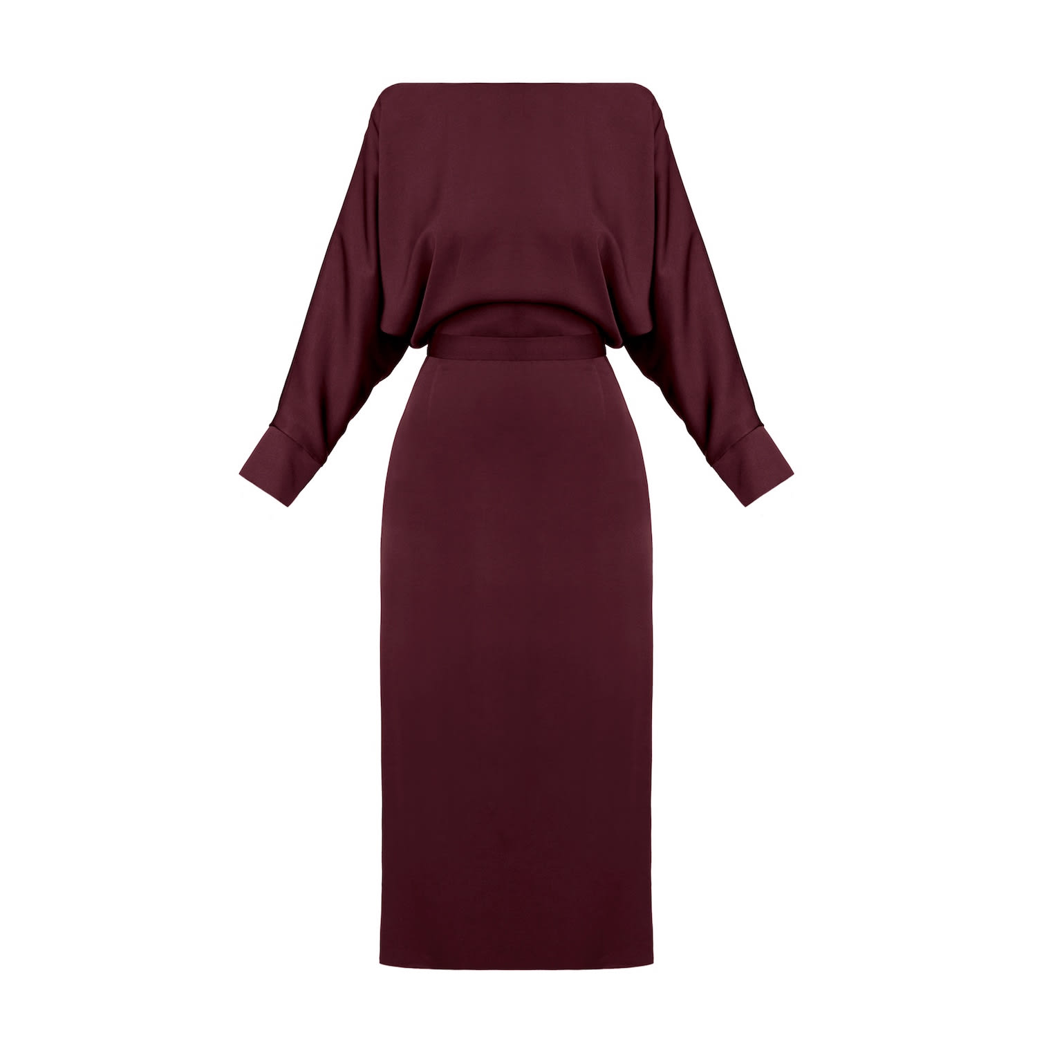 Undress Women's Agalia Wine-red Off-the-shoulder Midi Dress In Red
