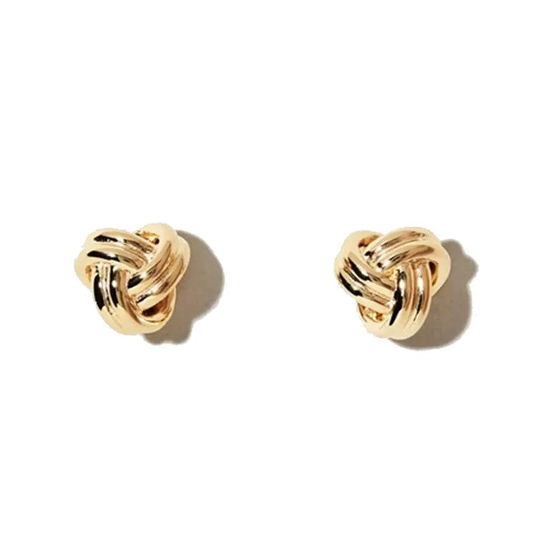 Gold Trip Women's Love Knot Earrings In Gold In Gold