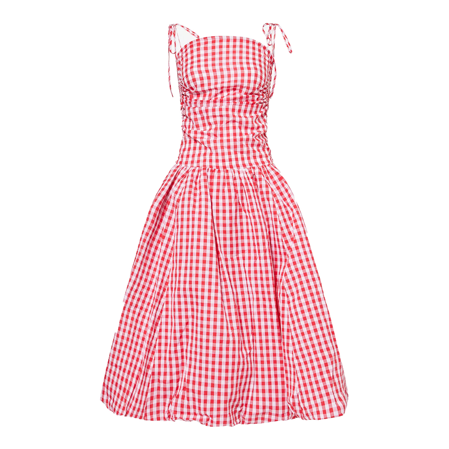 Amy Lynn Women's Alexa Red Gingham Puffball Dress In Pink