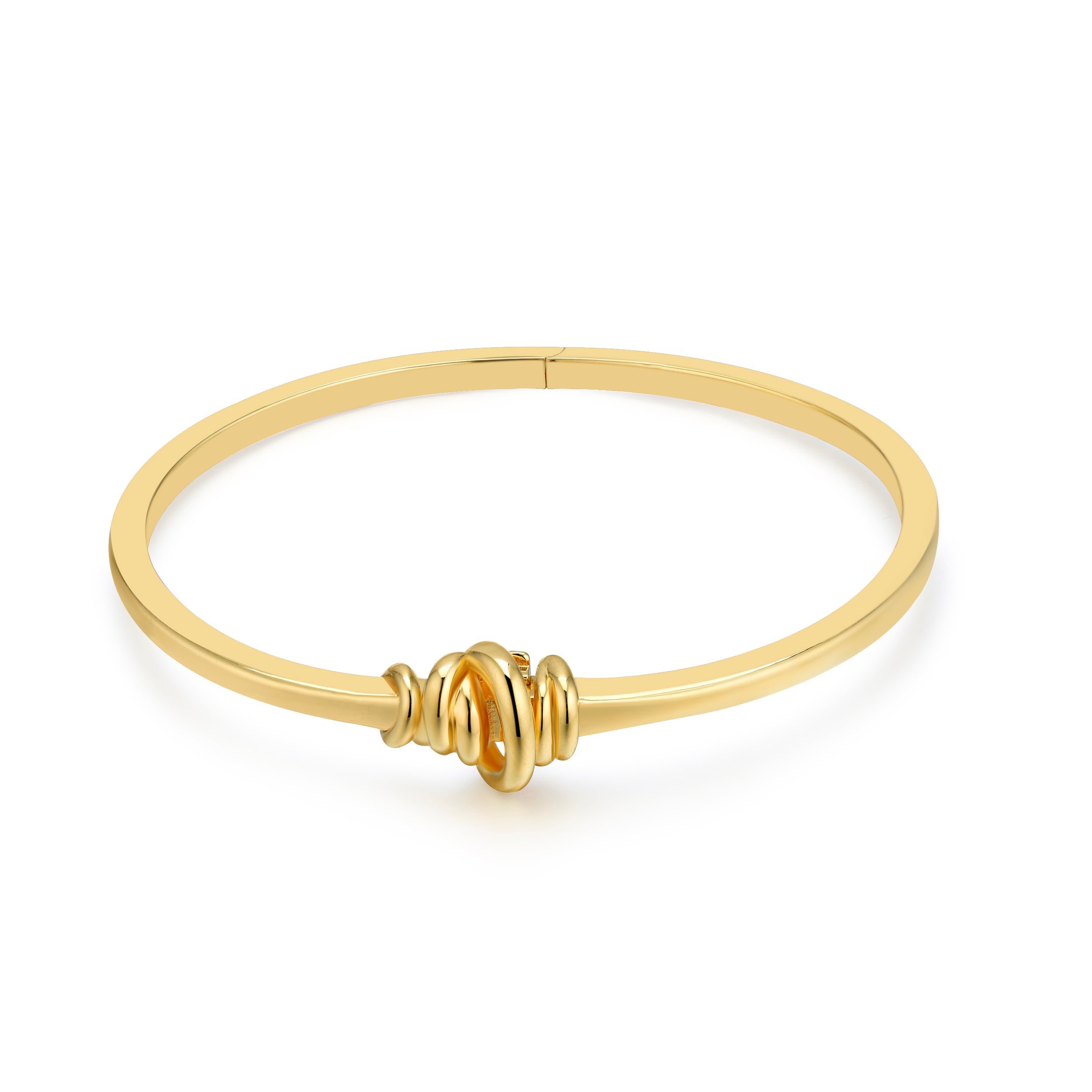 Women’s Elodie Delicate Twine Gold Bangle Bracelet Frida & Florence