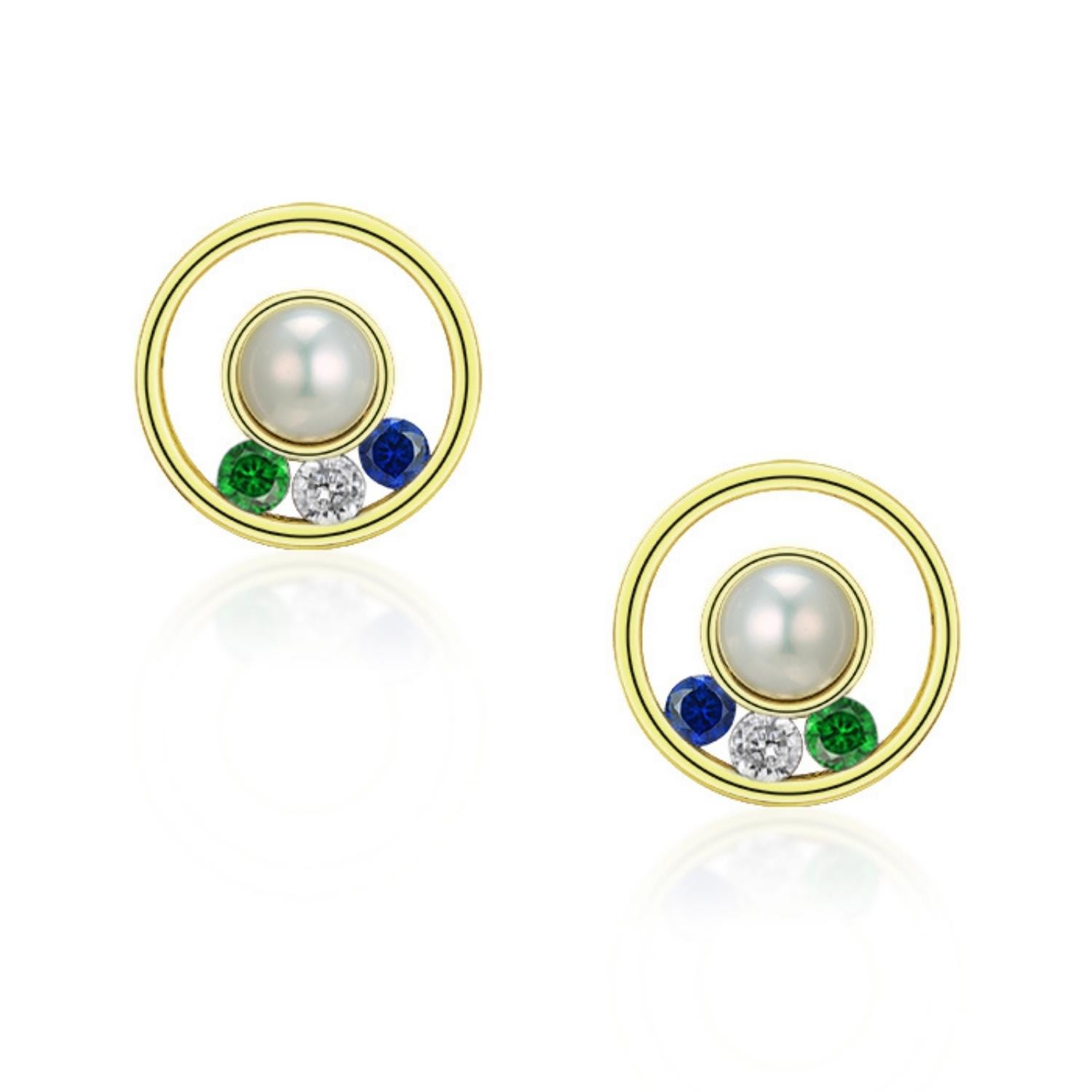 House Of Elliott Women's Halonia Gold Earrings