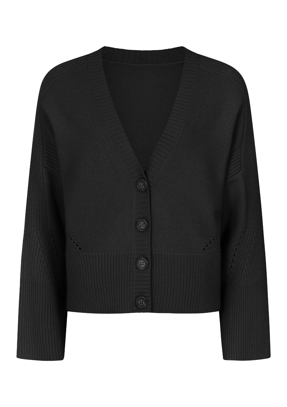 Loop Cashmere Women's Cashmere Lofty Cardigan In Black In Black
