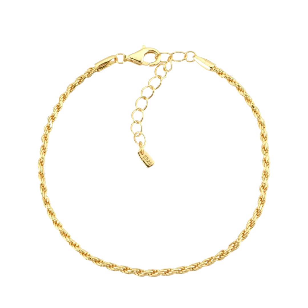 Nazzar Women's Gold Twist Rope Bracelet In Gold