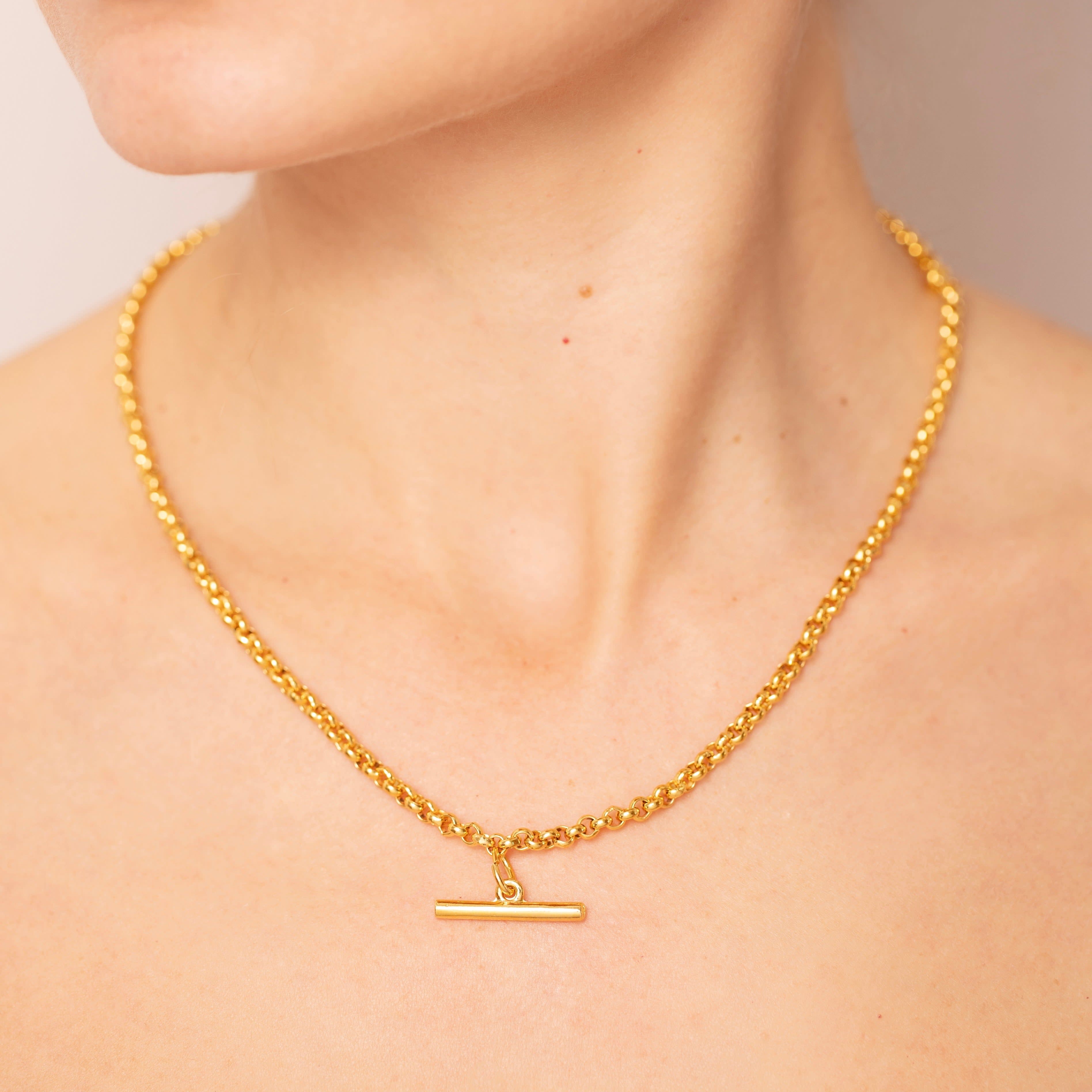 Vintage t bar necklace outlet