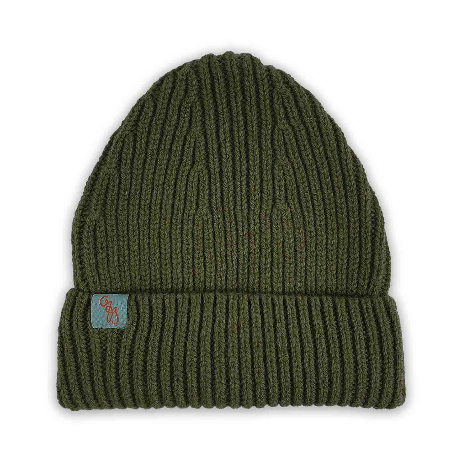 Men’s Beanies - Fixed - Moss Green Otto & Spike