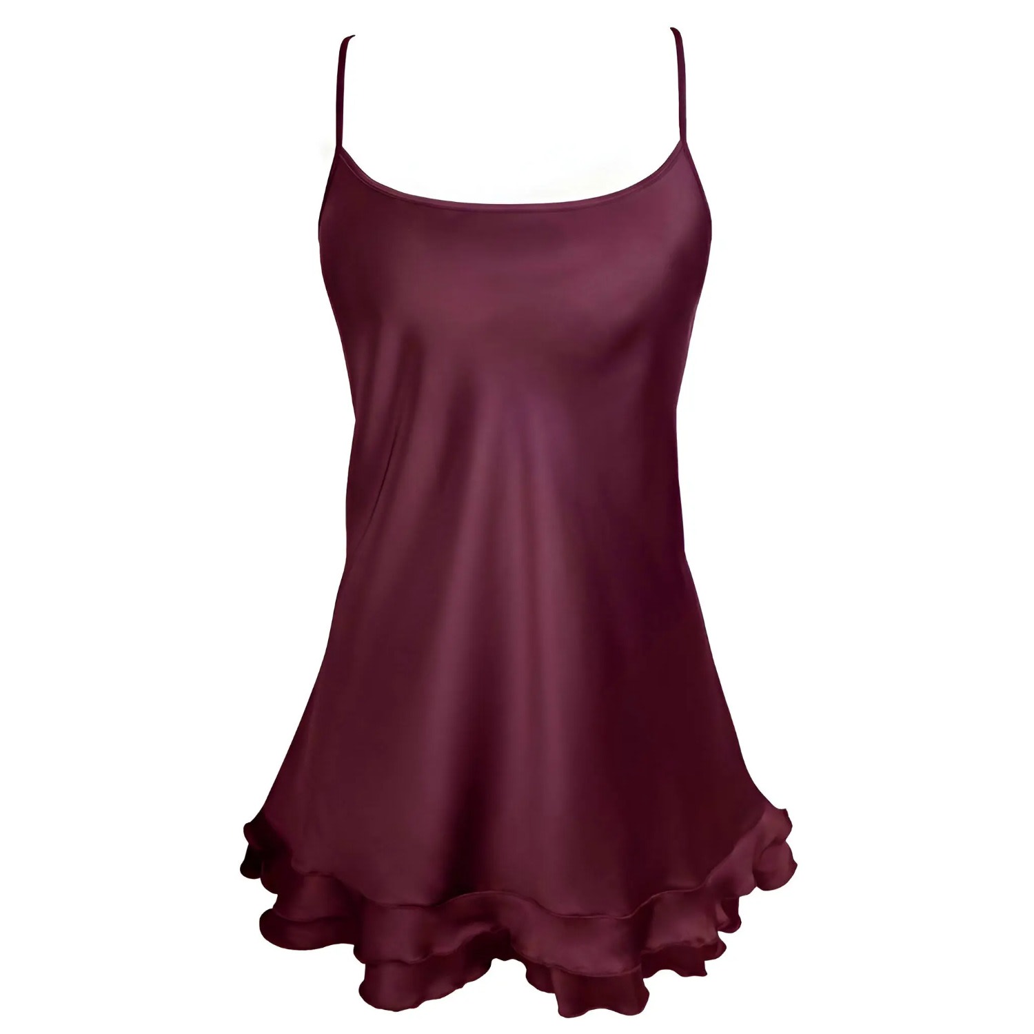 Monique Morin Lingerie Women's Pink Moonstruck Satin Chemise Velvet