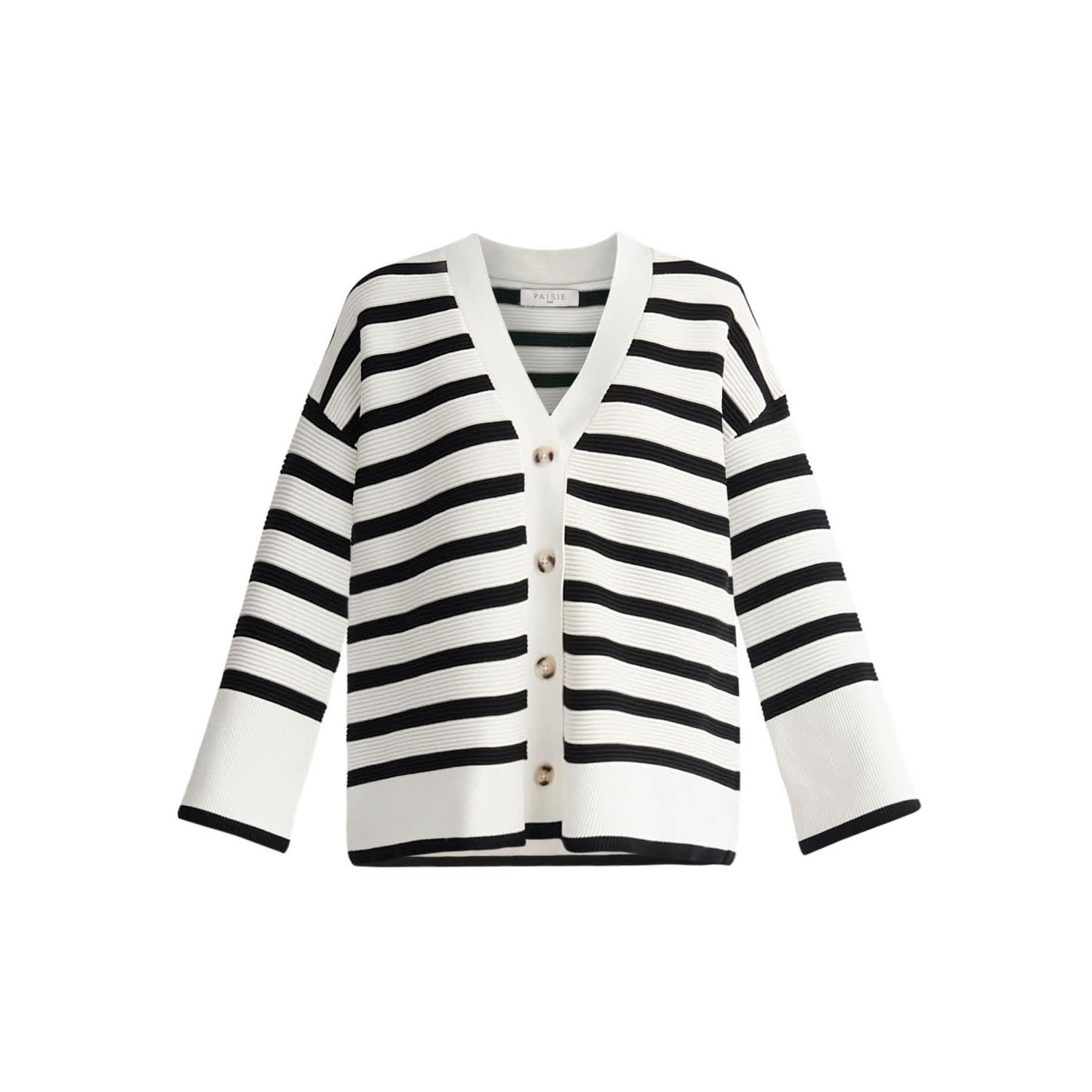 Striped Ribbed Cardigan