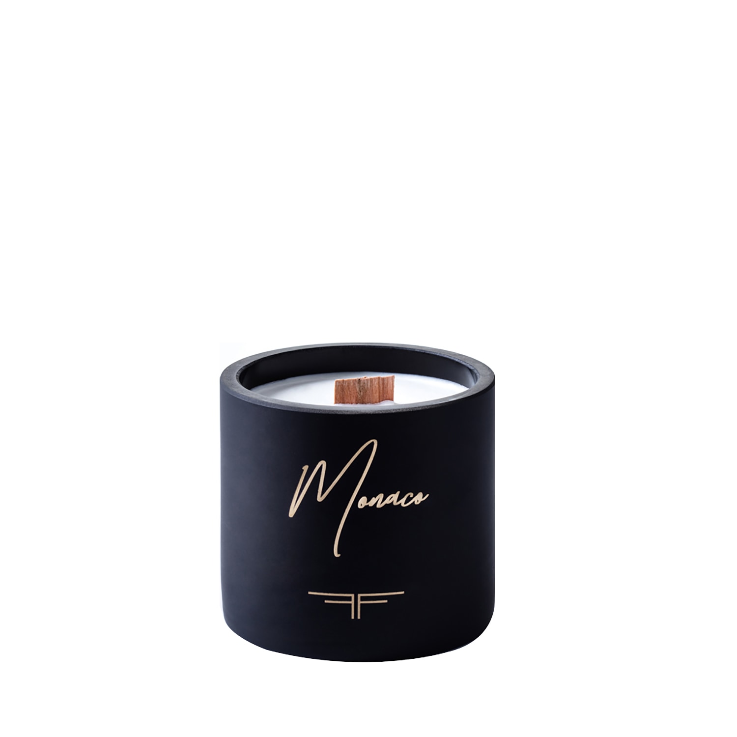 Black Monaco Woodwick Candle One Size Fiolas