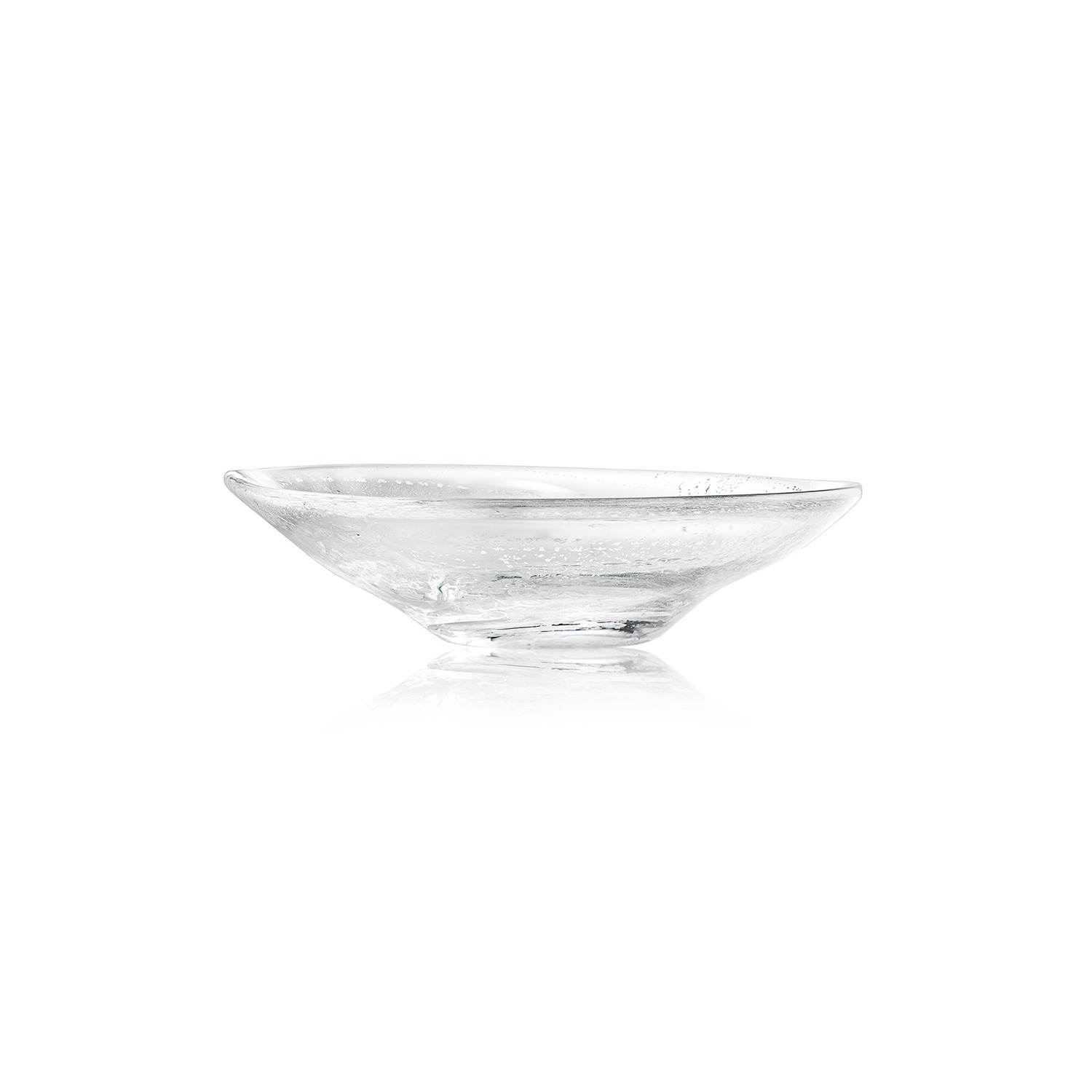 Molten 1090 Fleck Trinket Bowl - Silver In Silver