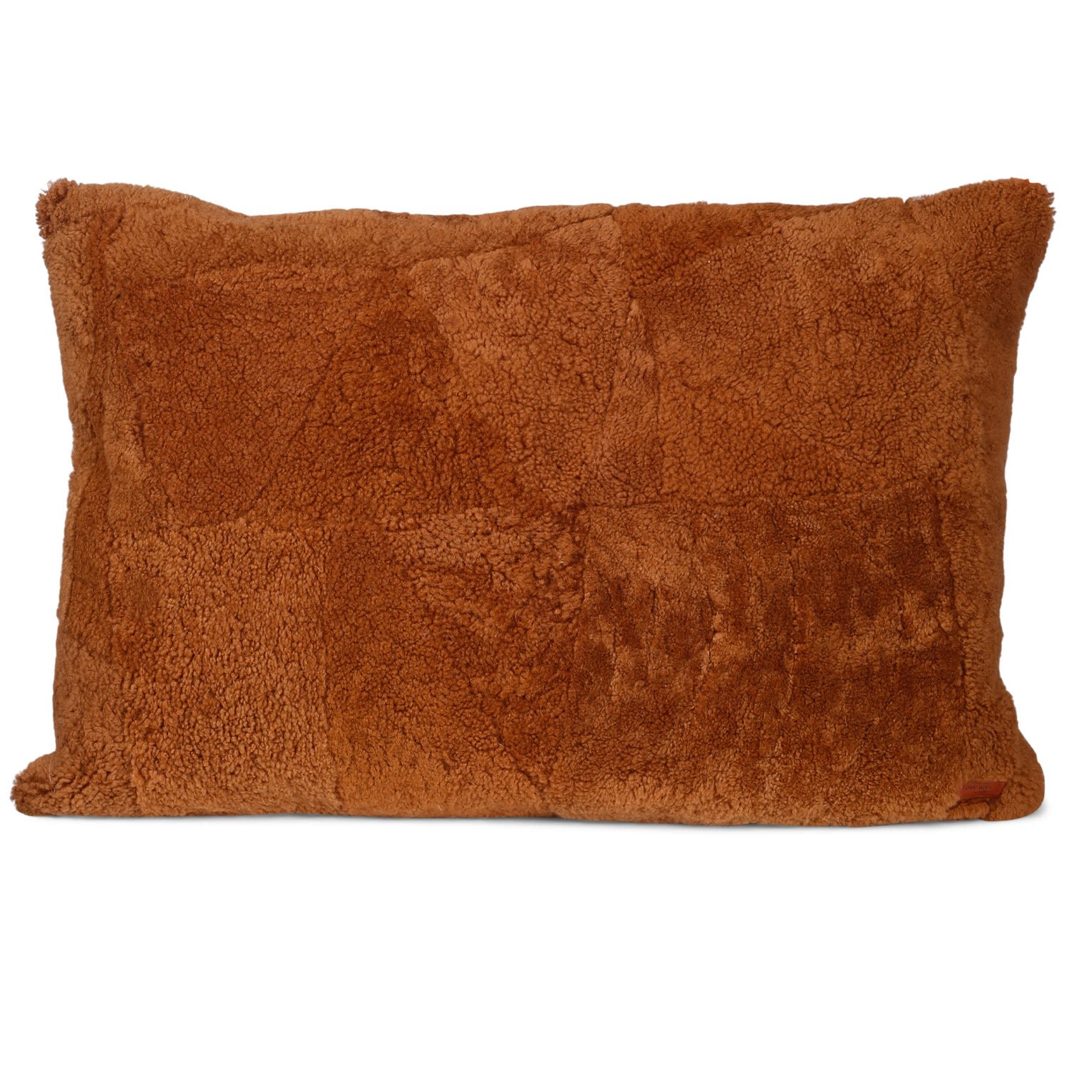 Lina Lamb Fur Cushion Cover - Brown One Size Tirillm