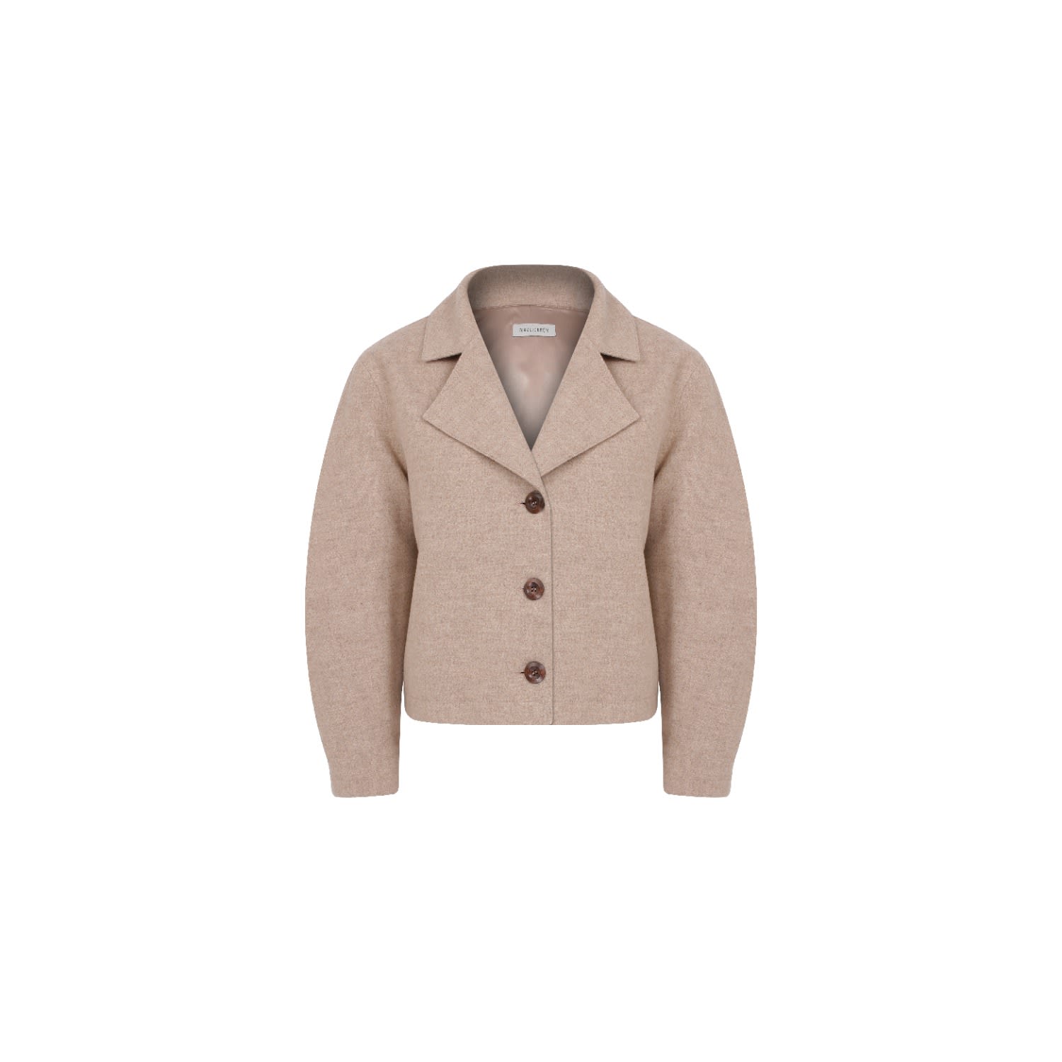 Nazli Ceren Kai Wool Jacket  In Beige In Beige