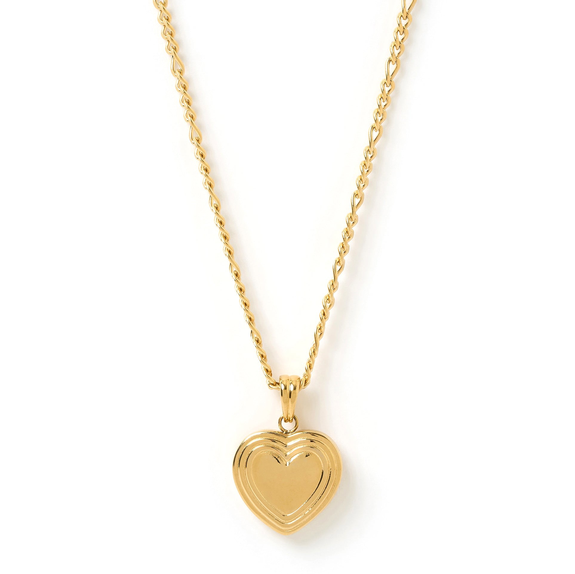 Arms Of Eve Women's Heart Gold Locket Necklace In Gold