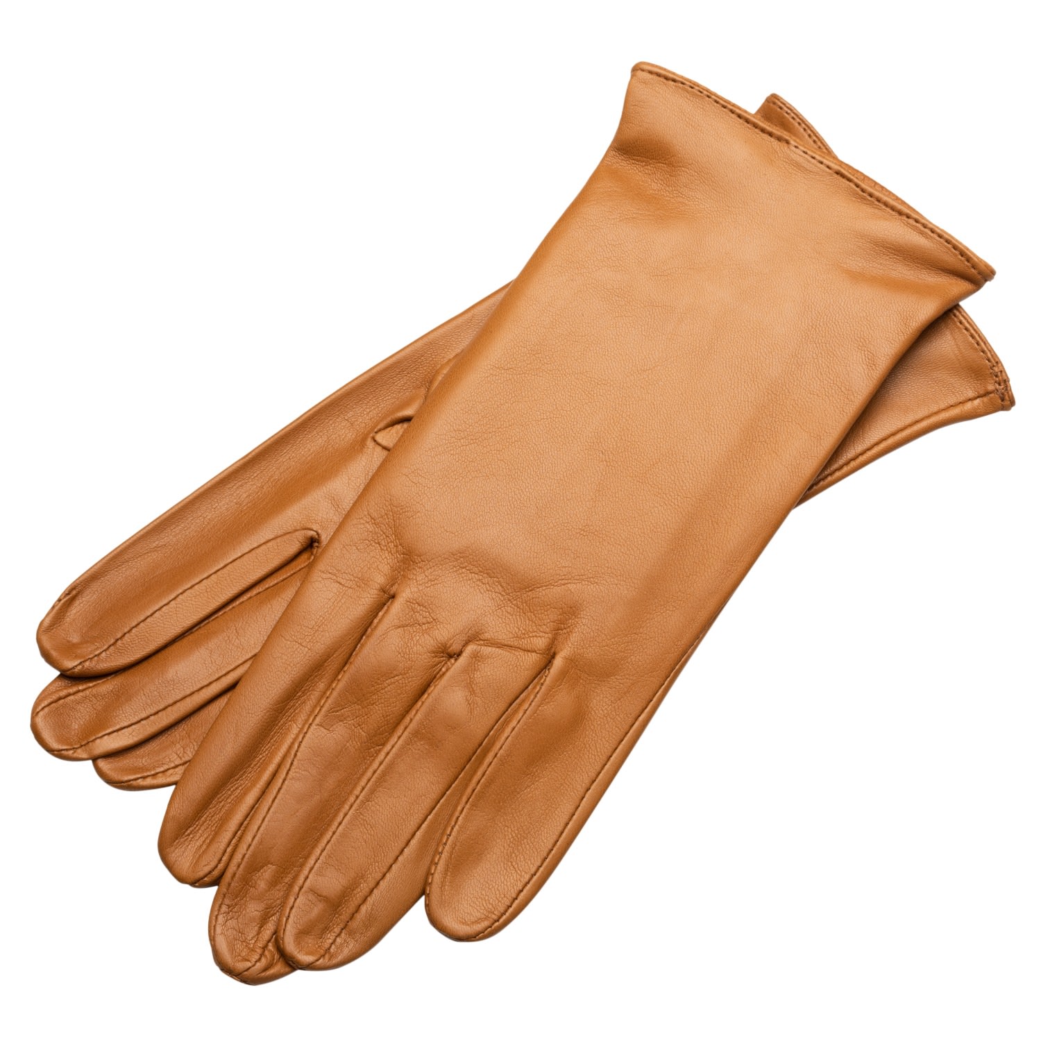 1861 Glove Manufactory Brown Shield & Style - Women's Nappa Leather Gloves In Camel In Brown