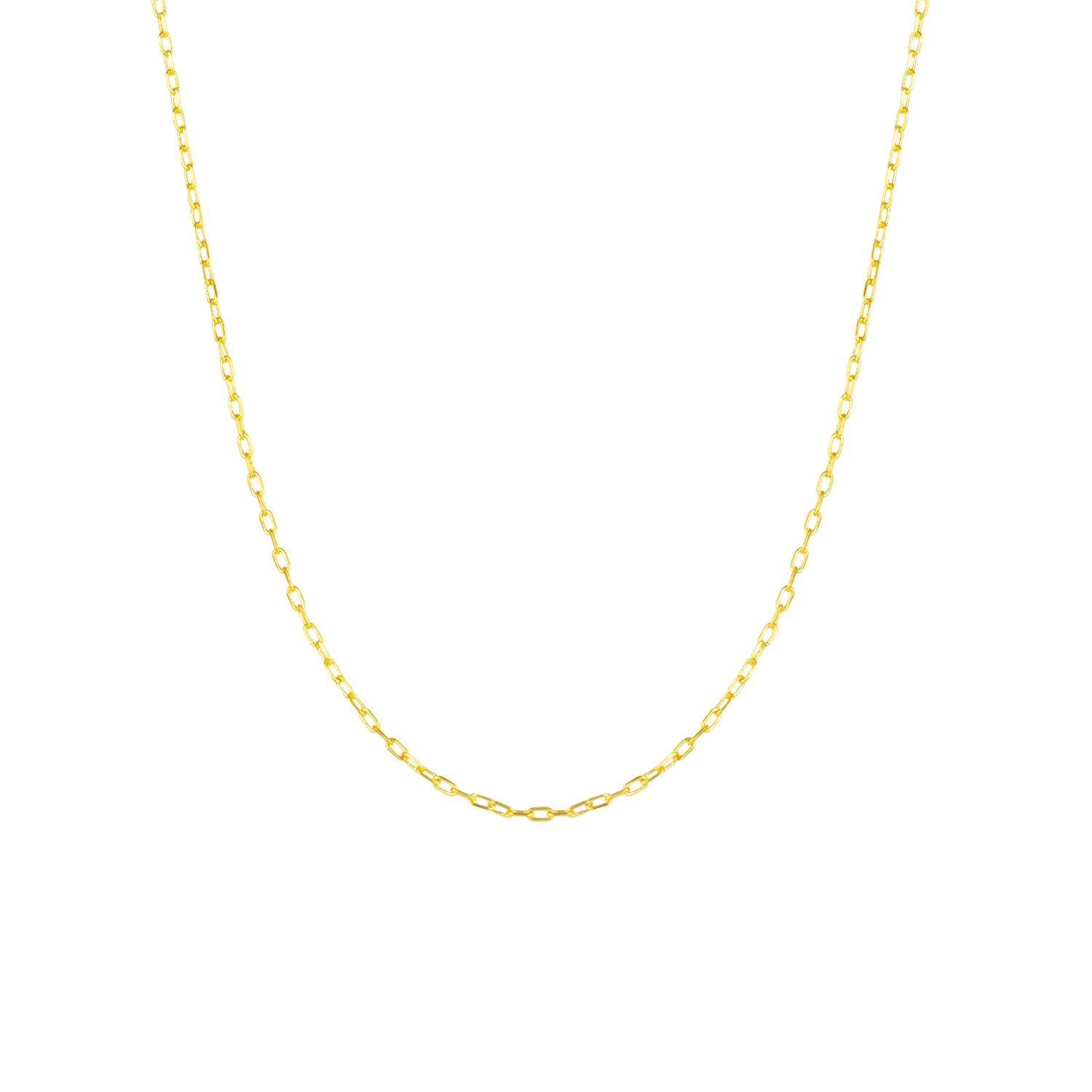 Mejoma Women's Rectangular Gold Link Chain Necklace