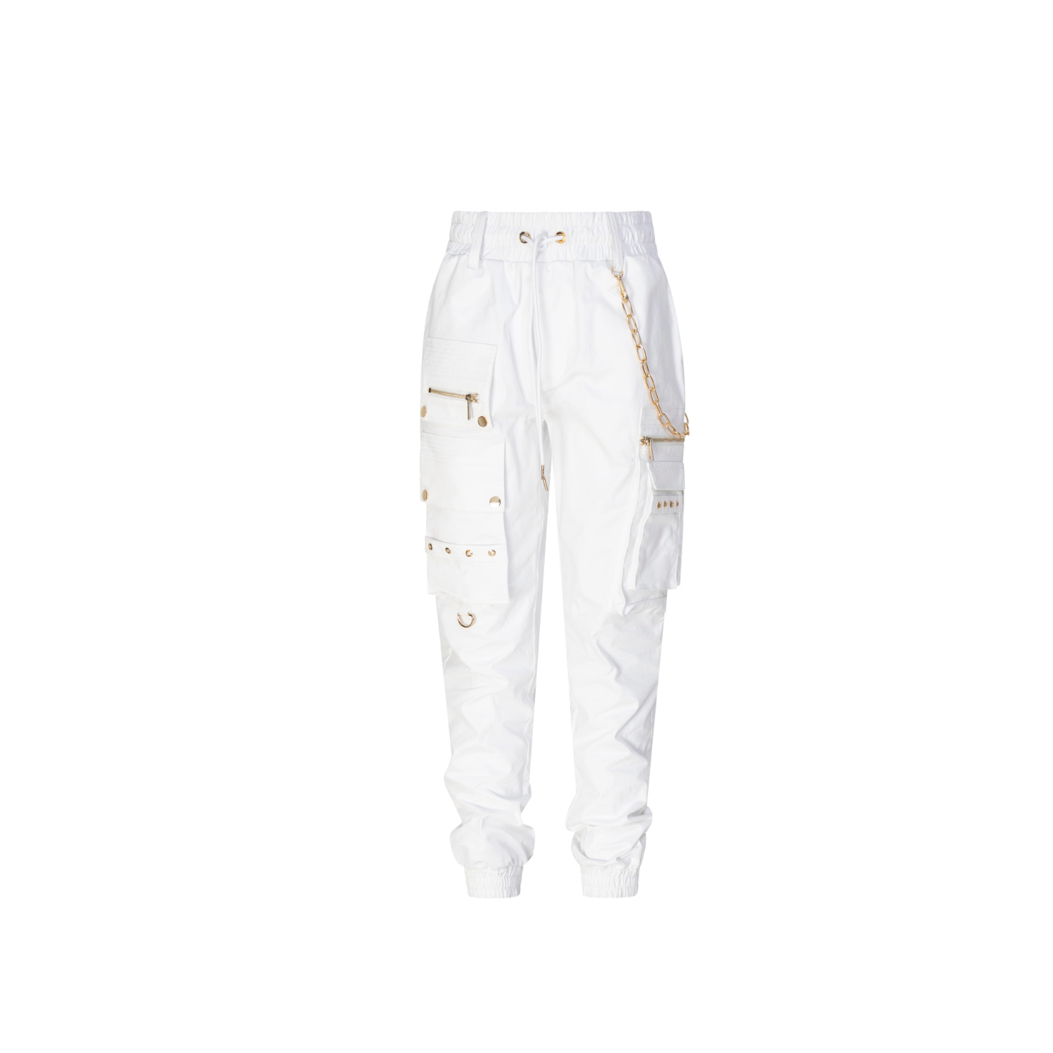 Circular Path Women's Gold / White Cp Cargo Pant - White-gold In Multi