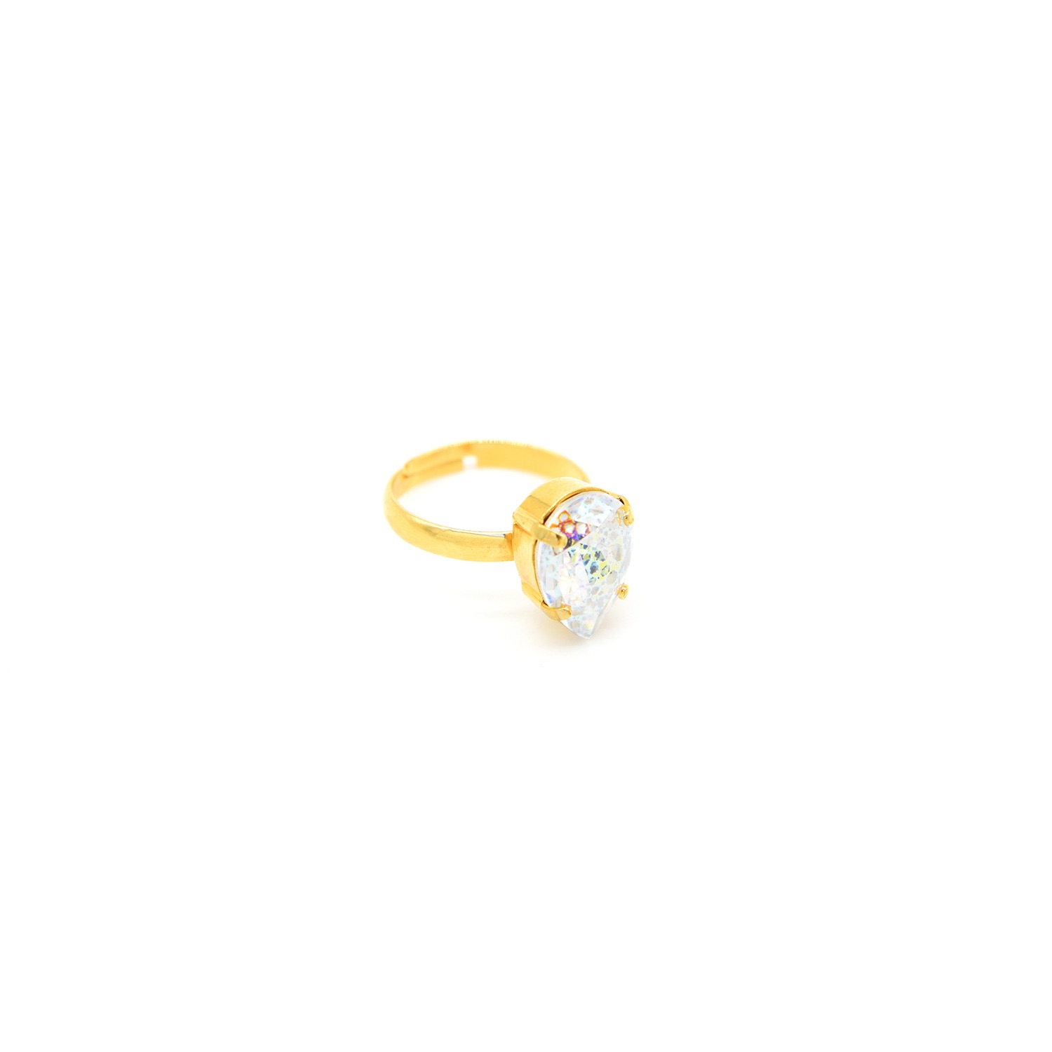Rosaspina Firenze Women's Neutrals White Patina Drop Ring In White