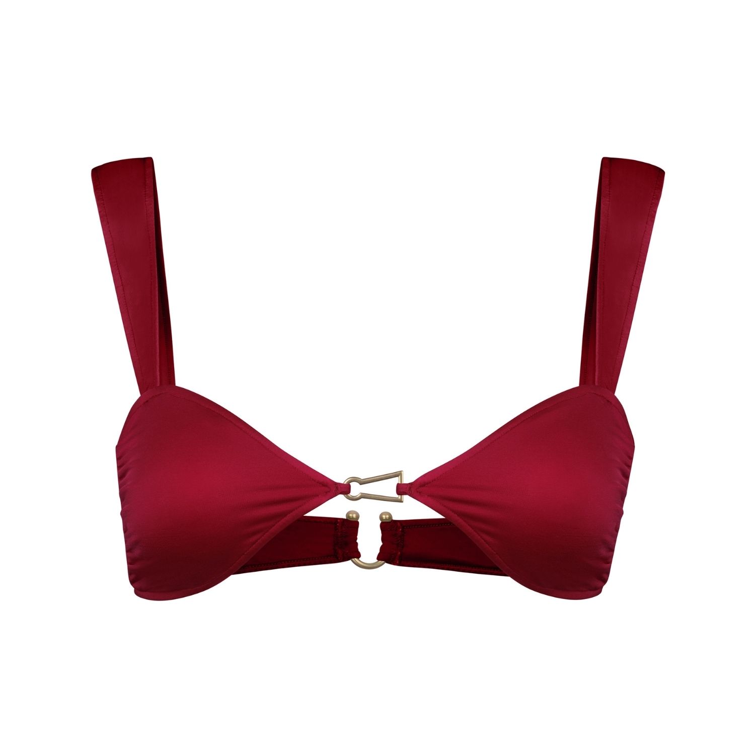 Bianca Resortwear Women's Red Lola Bikini Top In Cherry In Red