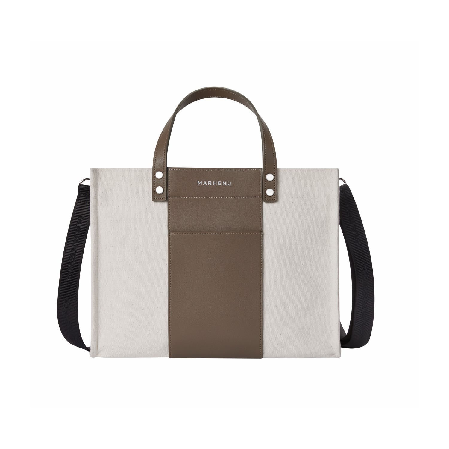 Marhen.j Women's Neutrals / Grey Canvas Shoulder Bag Kai - Neutral Taupe In Grey